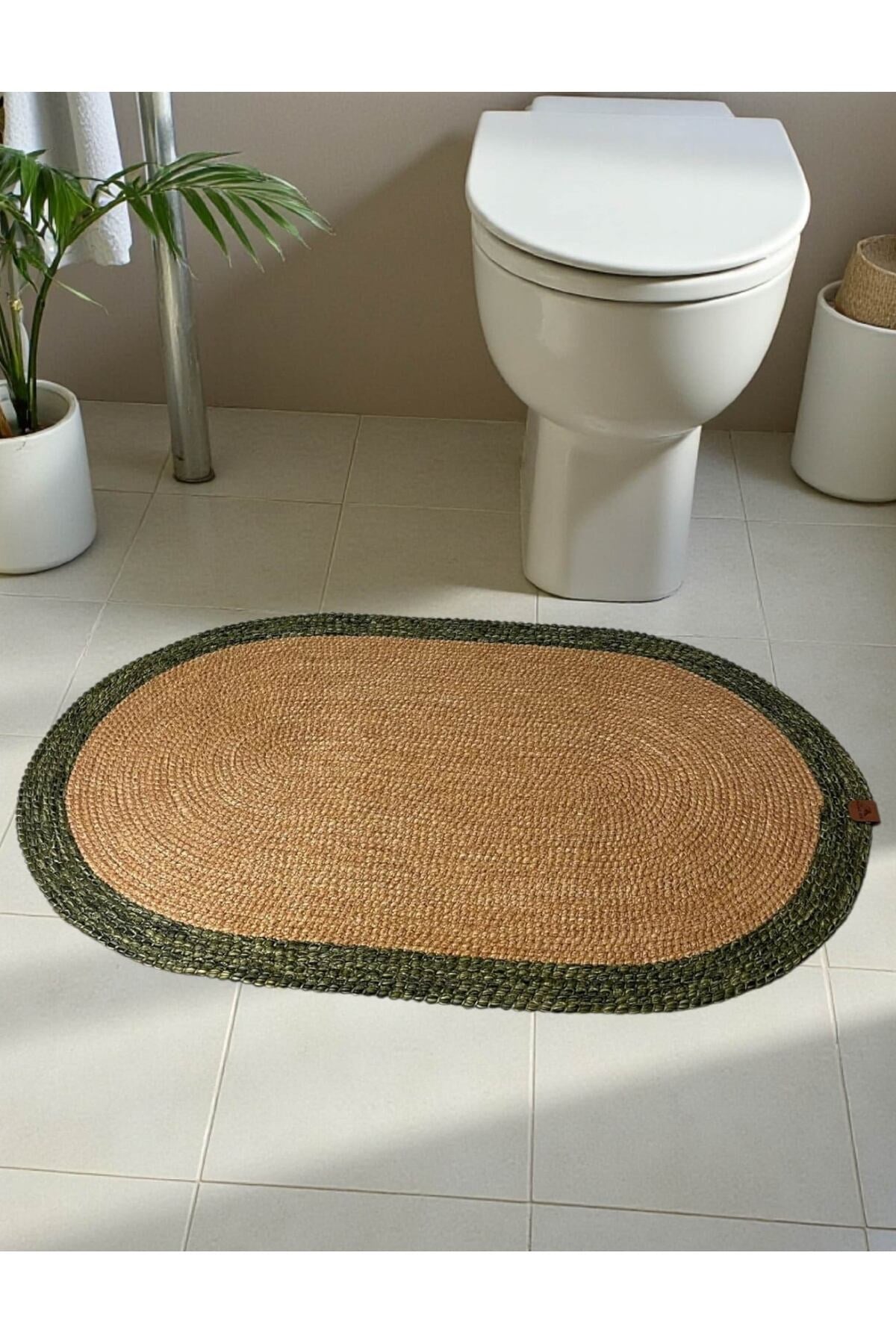 Banyo Paspası Örgü Dokulu Oval Model 60x100 cm – Leke Tutmaz ve Şık Tasarım
