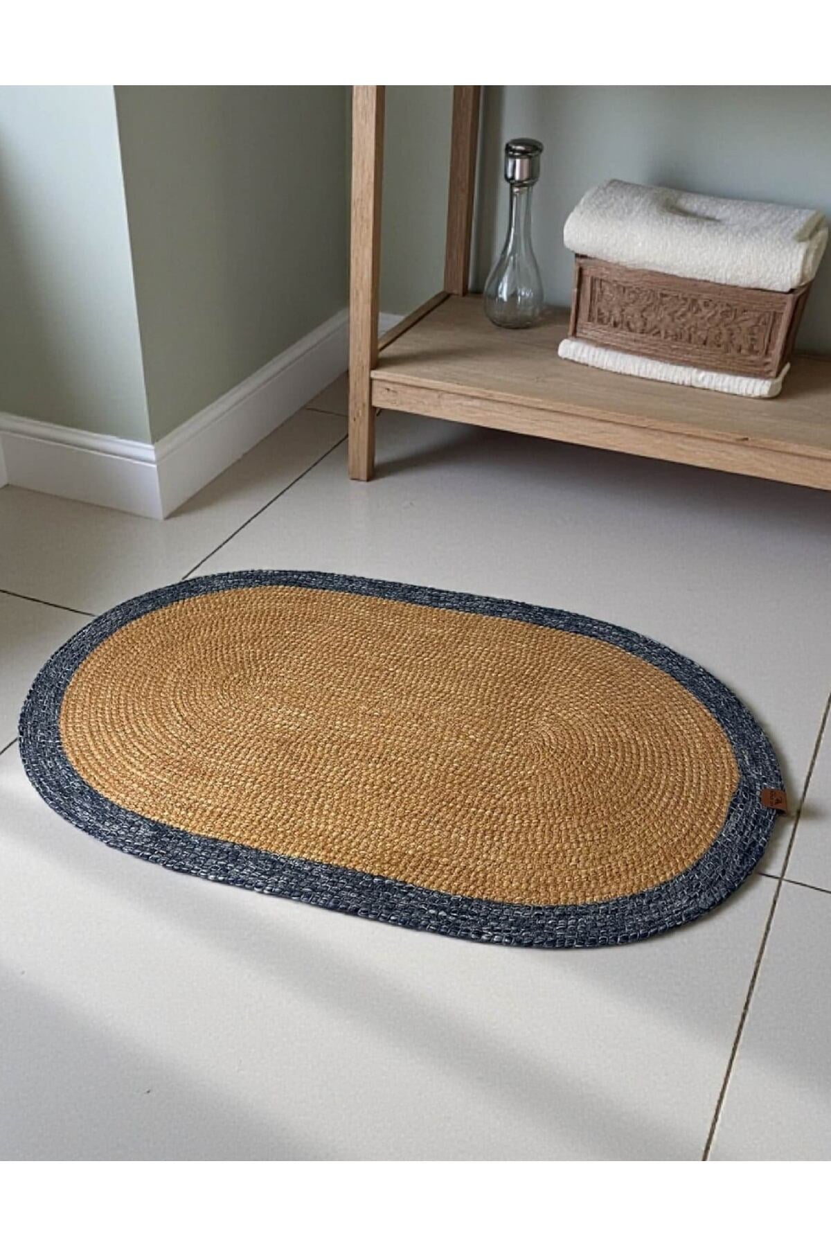 Banyo Paspası Örgü Dokulu Oval Model 60x100 cm – Leke Tutmaz ve Şık Tasarım