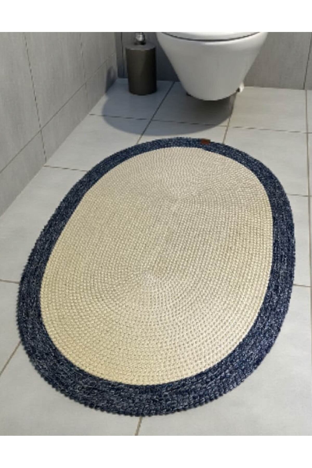 Banyo Paspası Örgü Dokulu Oval Model 60x100 cm – Leke Tutmaz ve Şık Tasarım