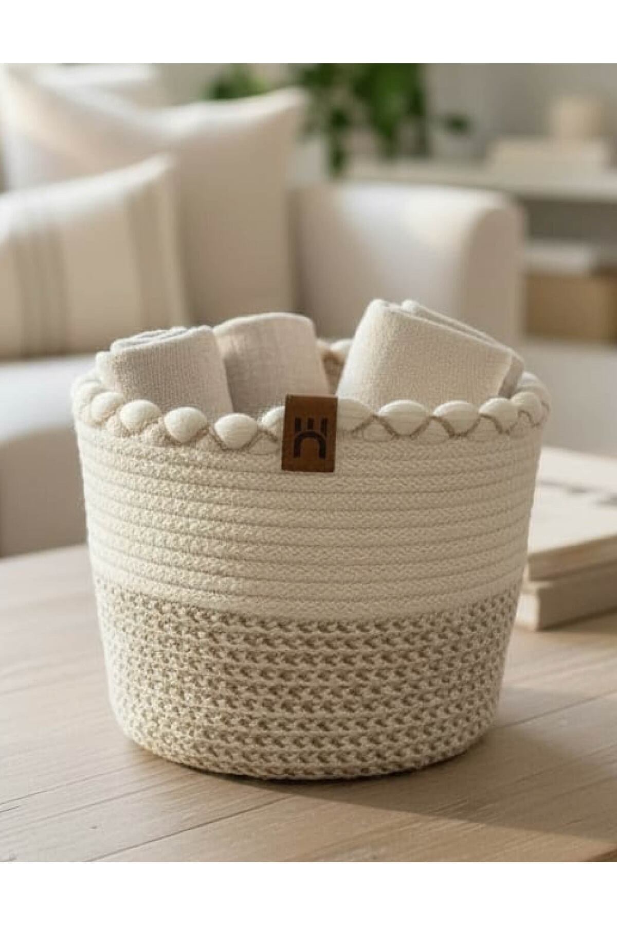 Çok Amaçlı, 19cm-16cm Küçük Boy, Sepet, Hasır, Dokuma Sepet, Düzenleyici