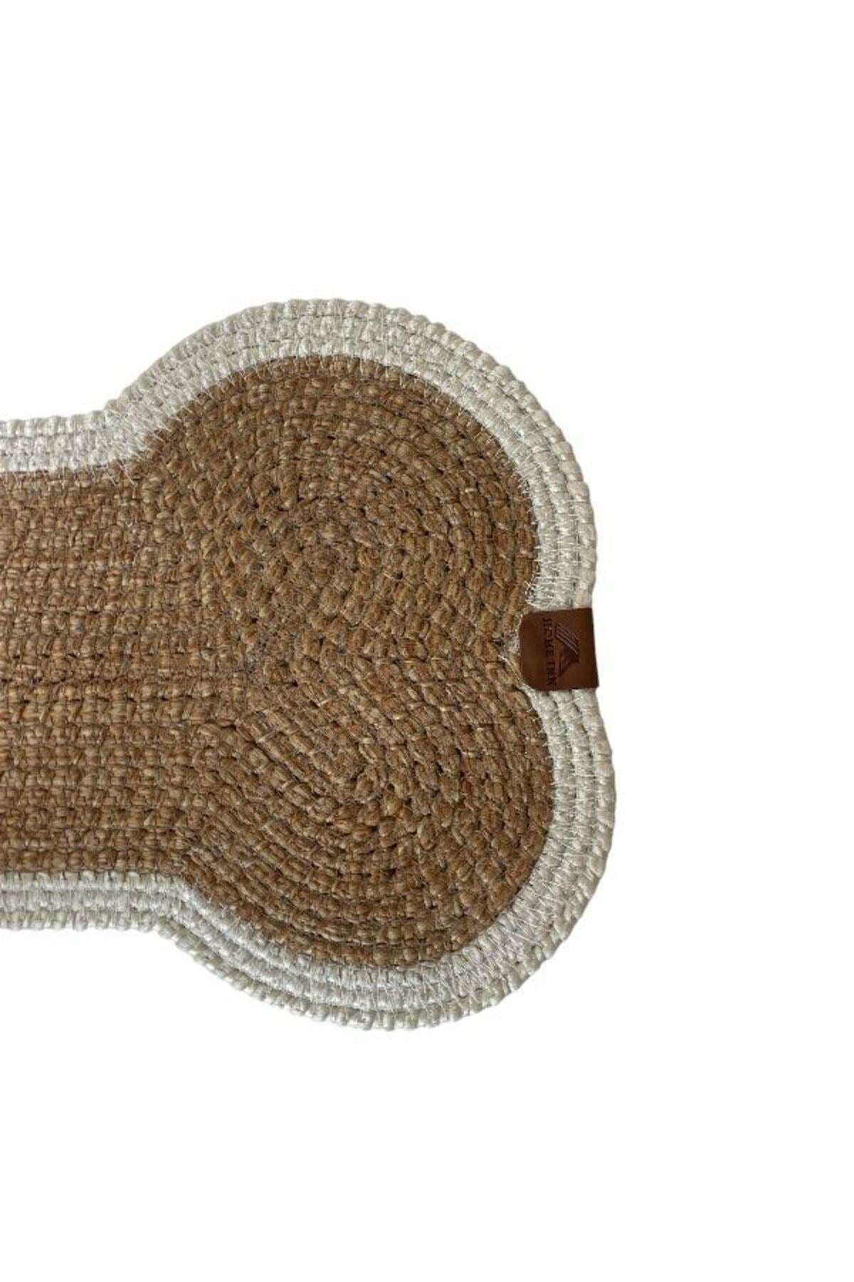 Evcil Hayvan, Kedi - Köpek Mama Matı - Paspası, Natural-Beyaz