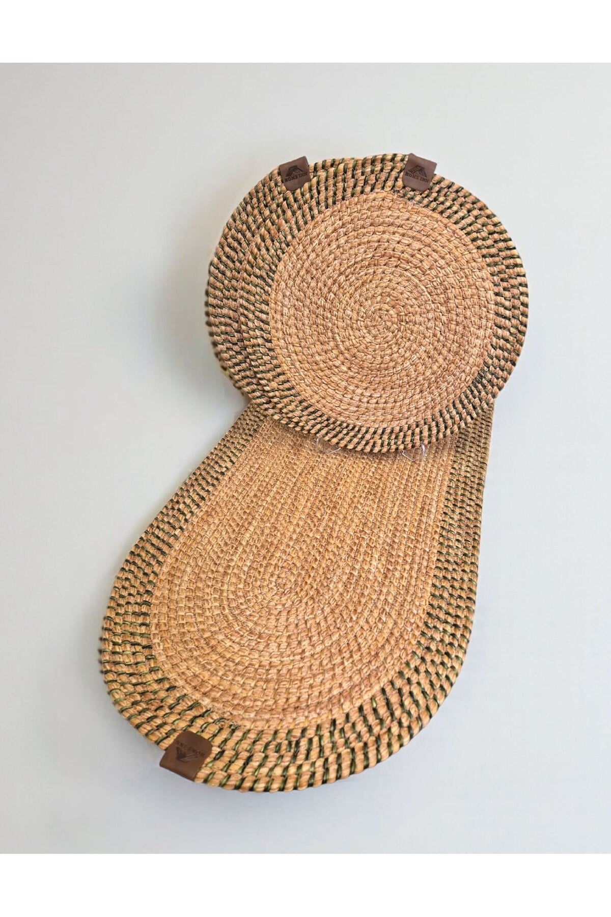 Leke Tutmaz Örgü Sofra Seti 2 Supla 33 cm ve 1 Runner 35x100 cm Takım Modern Amerikan Servis