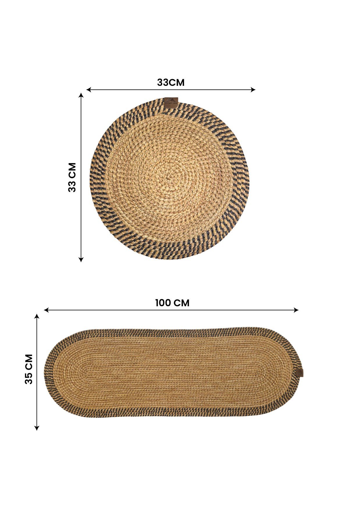 Leke Tutmaz Örgü Sofra Seti 2 Supla 33 cm ve 1 Runner 35x100 cm Takım Modern Amerikan Servis
