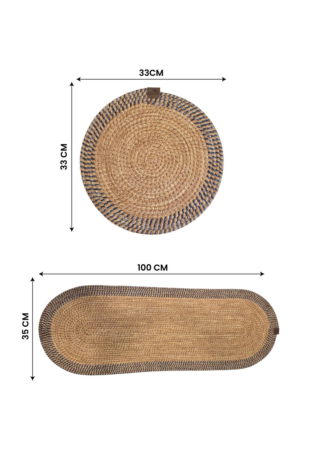 Leke Tutmaz Örgü Sofra Seti 4 Supla 33 cm ve 1 Runner 35x100 cm Takım Modern Amerikan Servis