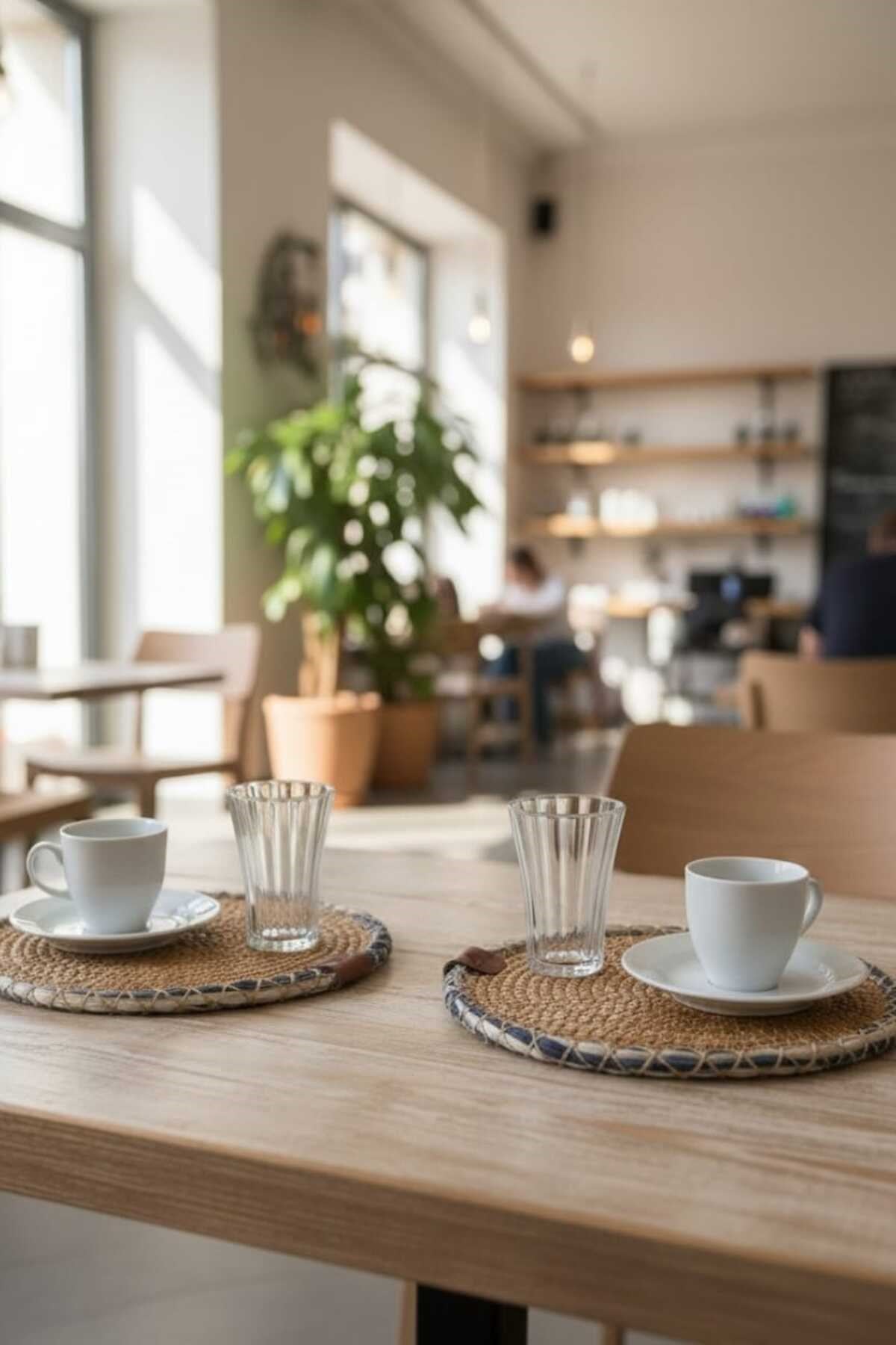 Örgü Model Kahve Sunumluğu 2’li Set 23 Cm – El Yapımı Bardak Altlığı Dekoratif Sunum Altlığı