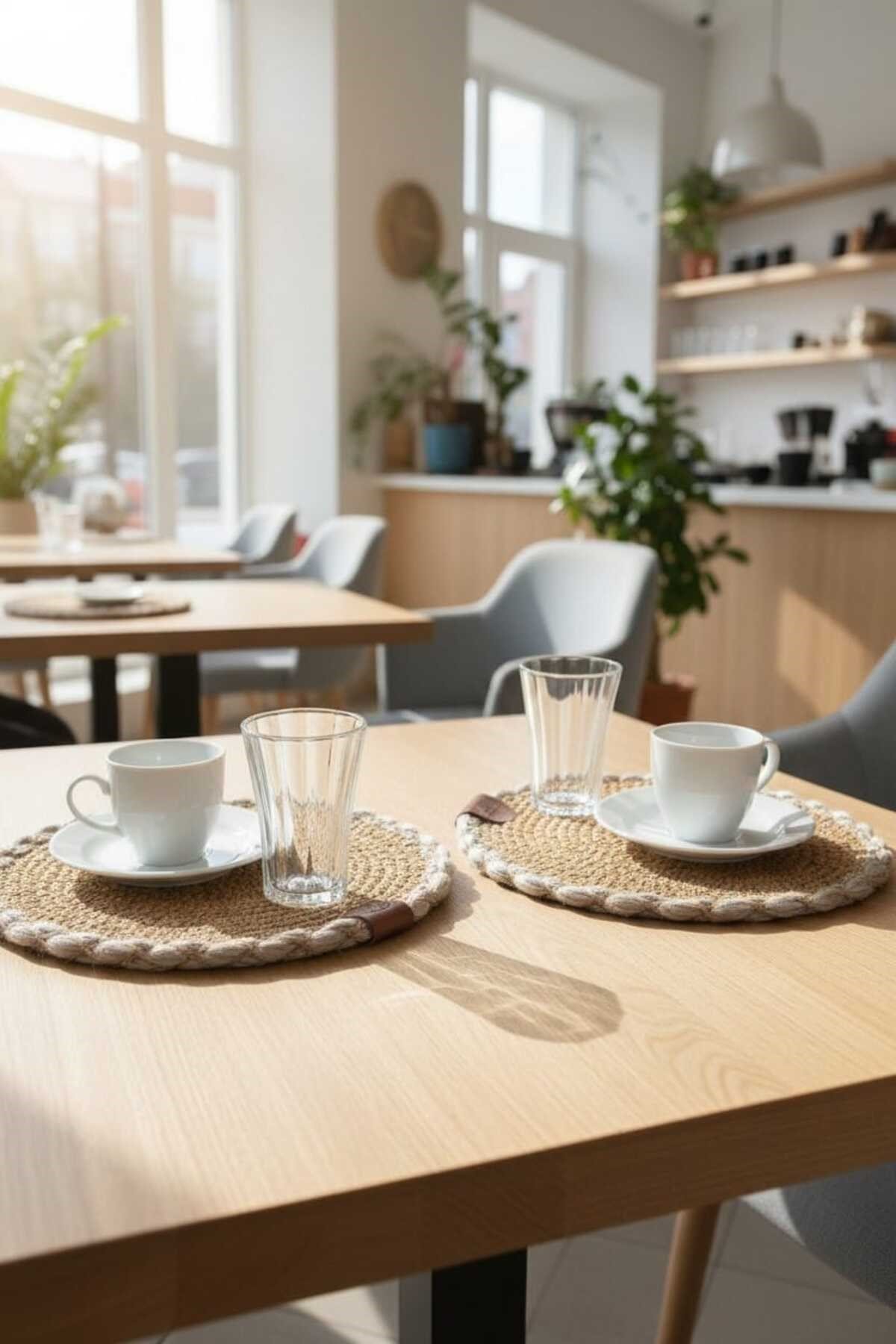 Örgü Model Kahve Sunumluğu 2’li Set 23 Cm – El Yapımı Bardak Altlığı Dekoratif Sunum Altlığı