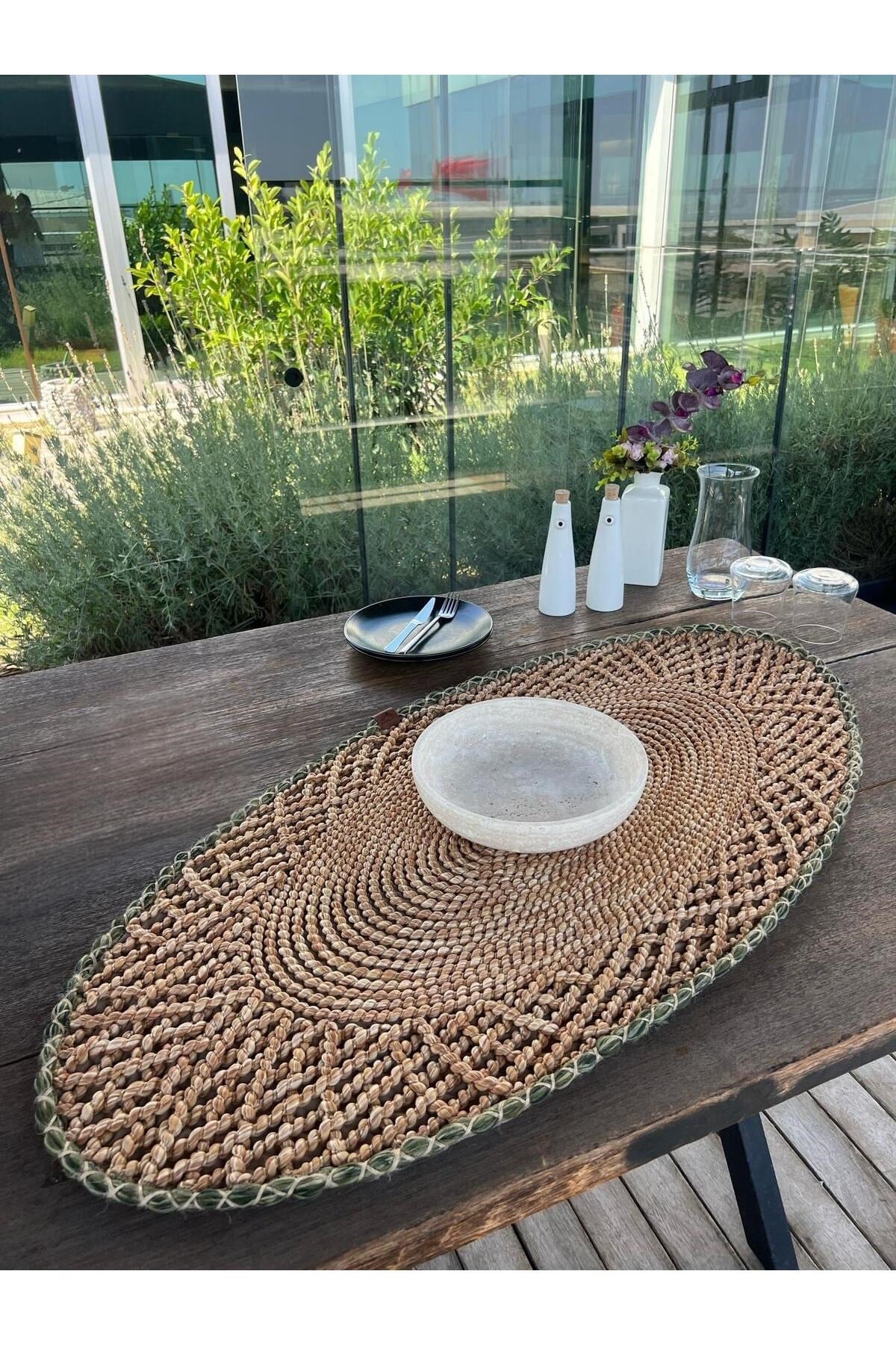 RUNNER - 1 ADET - 110 x 55 CM Natural