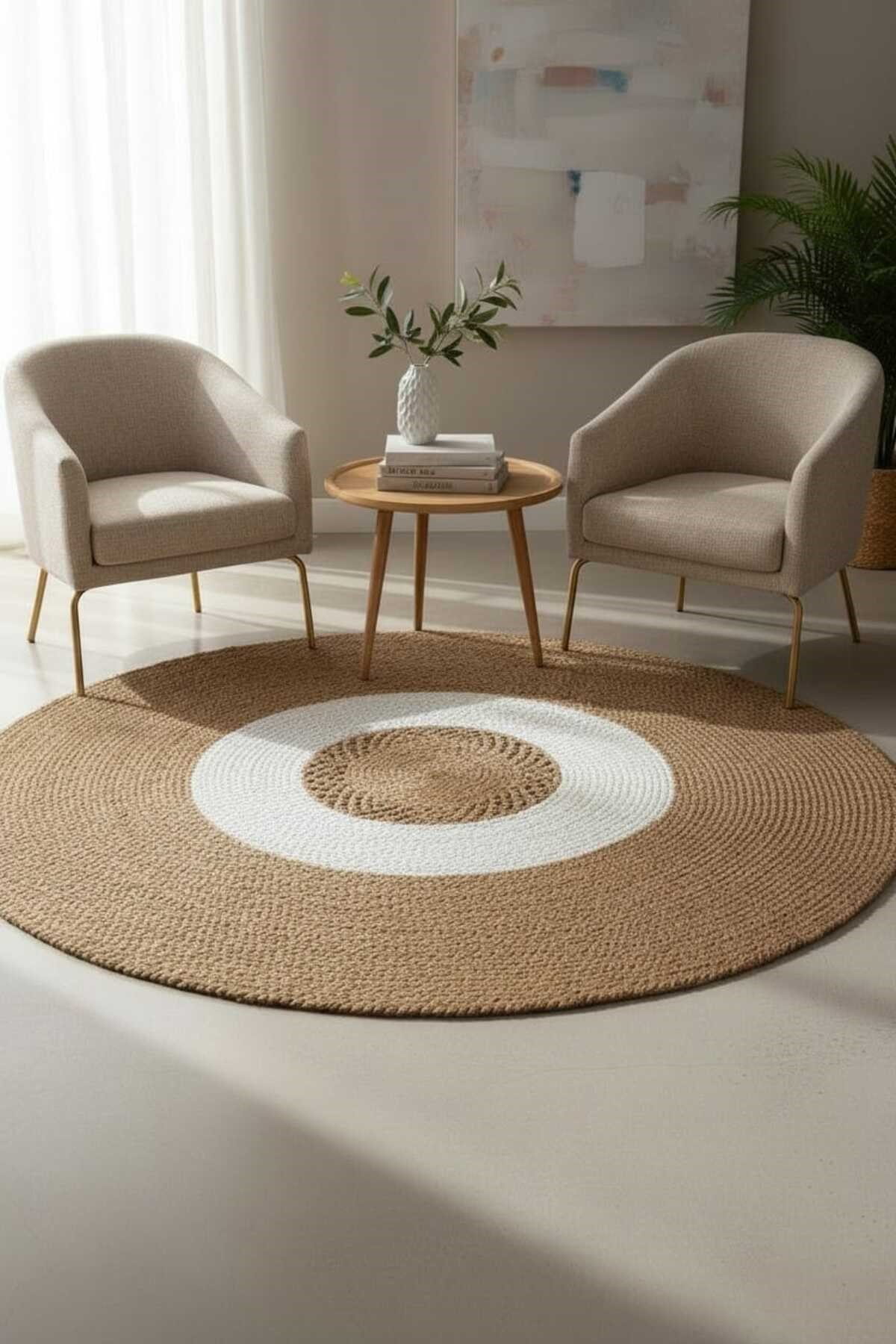 Yuvarlak Leke Tutmaz Kilim 100 Cm