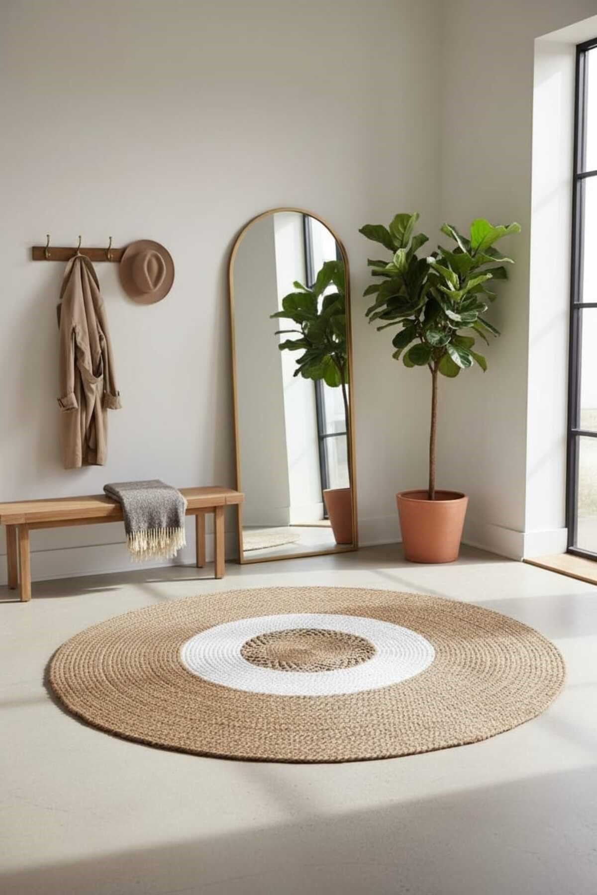 Yuvarlak Leke Tutmaz Kilim 100 Cm