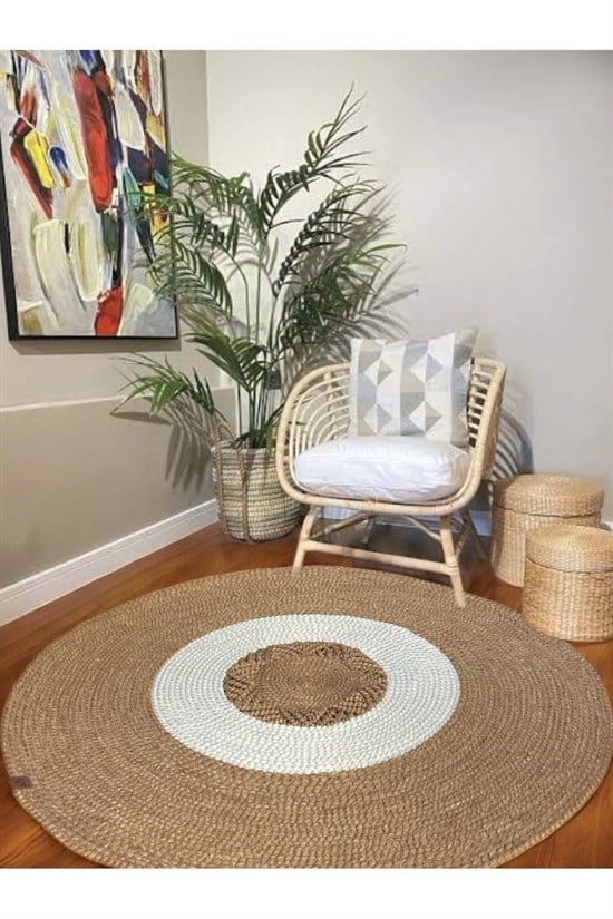Yuvarlak Leke Tutmaz Kilim 100 Cm