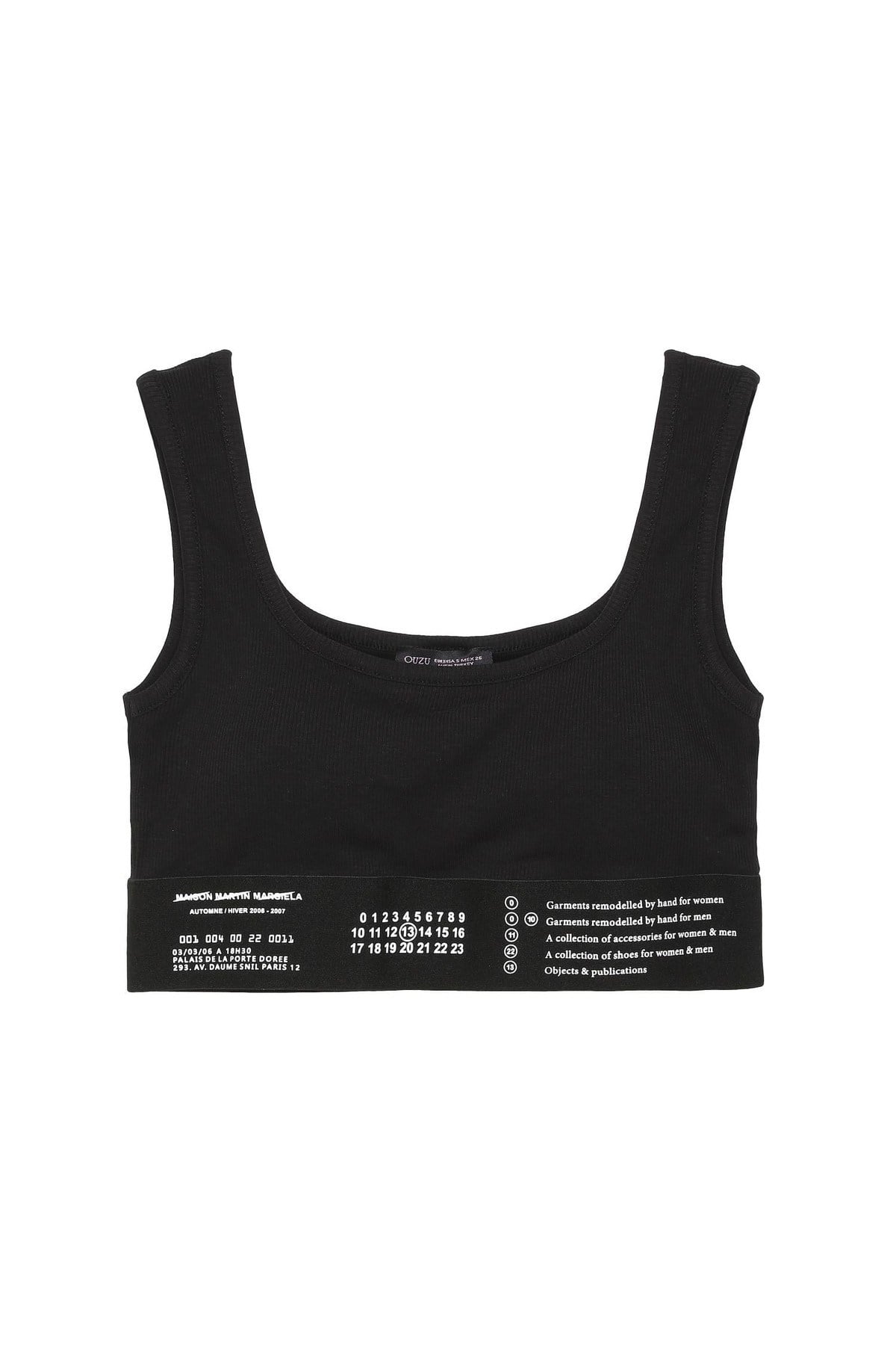 İcen Lastik Detaylı Crop Top Atlet  Siyah