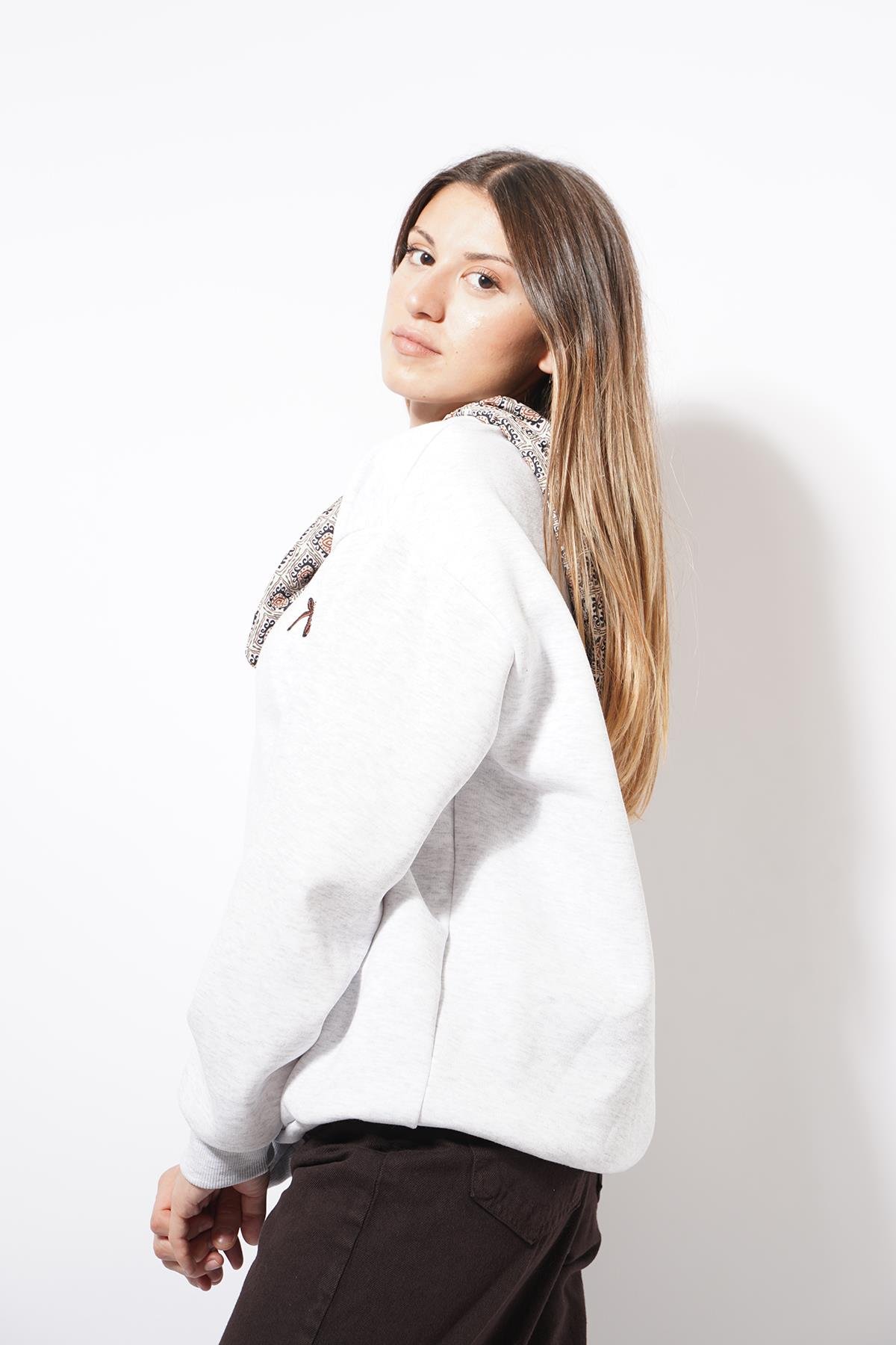 Sella Fuarlı Basic Sweat Gri