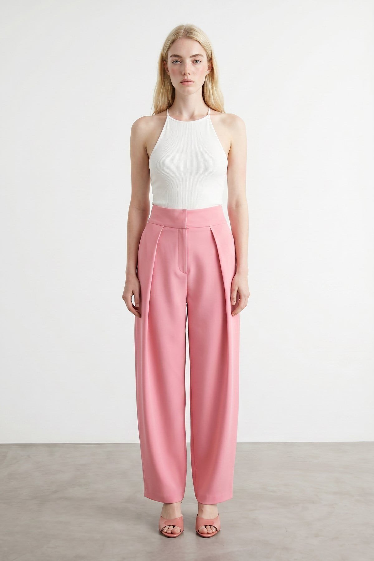 Sendya  Ballon Fit Pantolon  Pembe