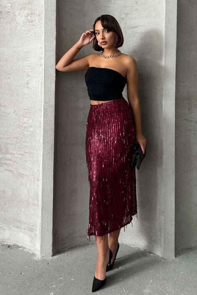 Ted Pullu Etek Siyah-Bordo