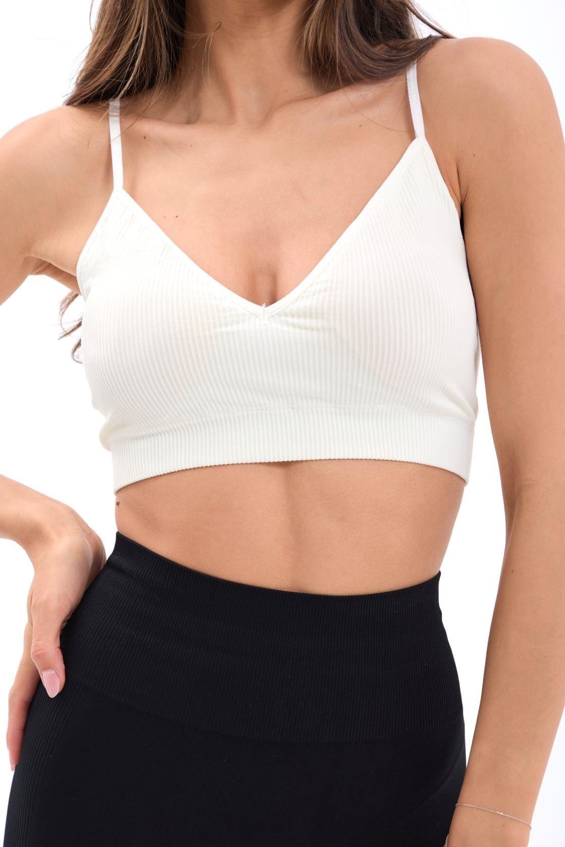 Tunri Astarlı Crop Beyaz