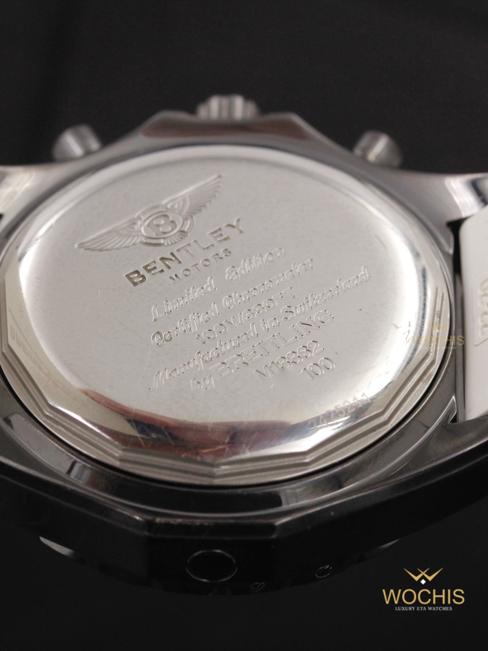 Breitling Bentley Midnight Diamond M13382-3412 (Pvd Stainless Steel - 45 - White)