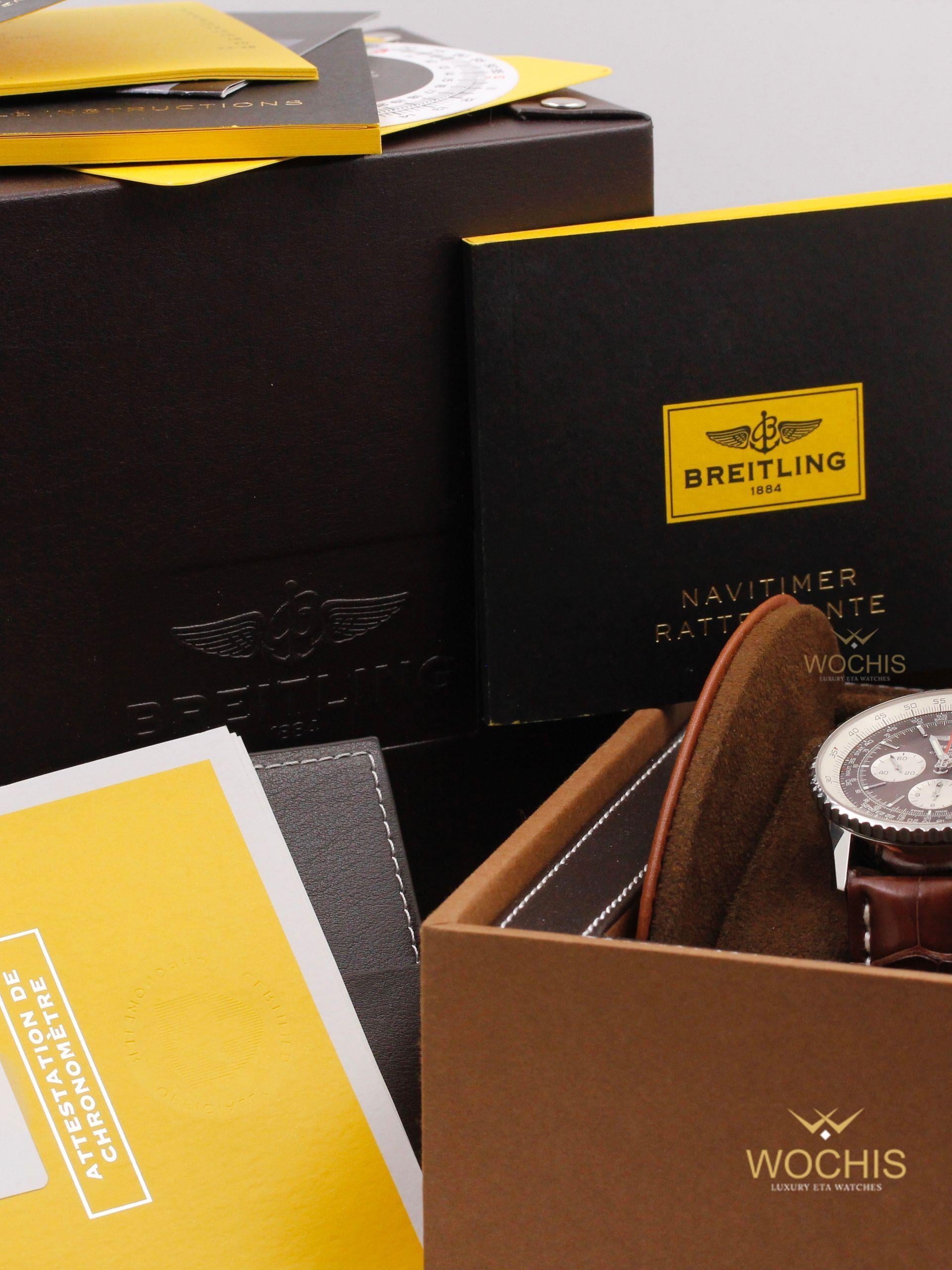 Breitling Navitimer 01 B03 Rattrapante Ab031021-4151 (Stainless Steel - 45 - Bronze)