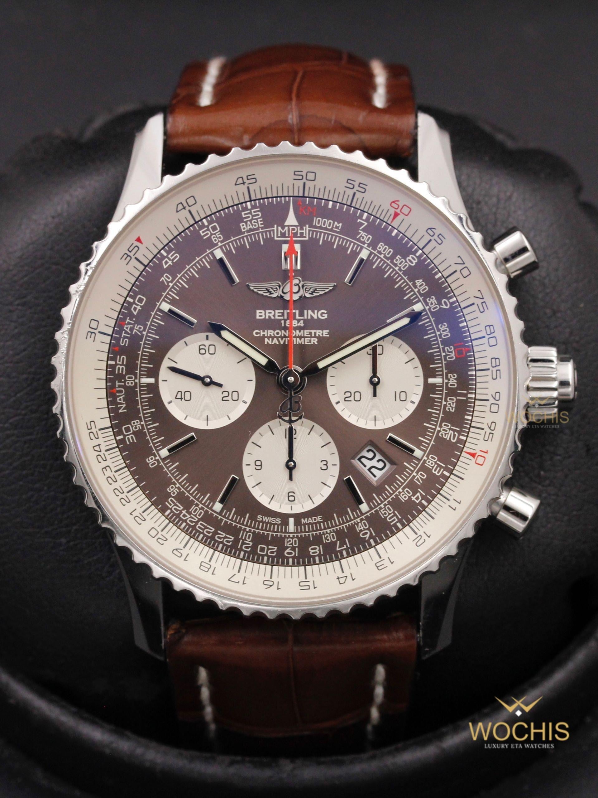 Breitling Navitimer 01 B03 Rattrapante Ab031021-4151 (Stainless Steel - 45 - Bronze)