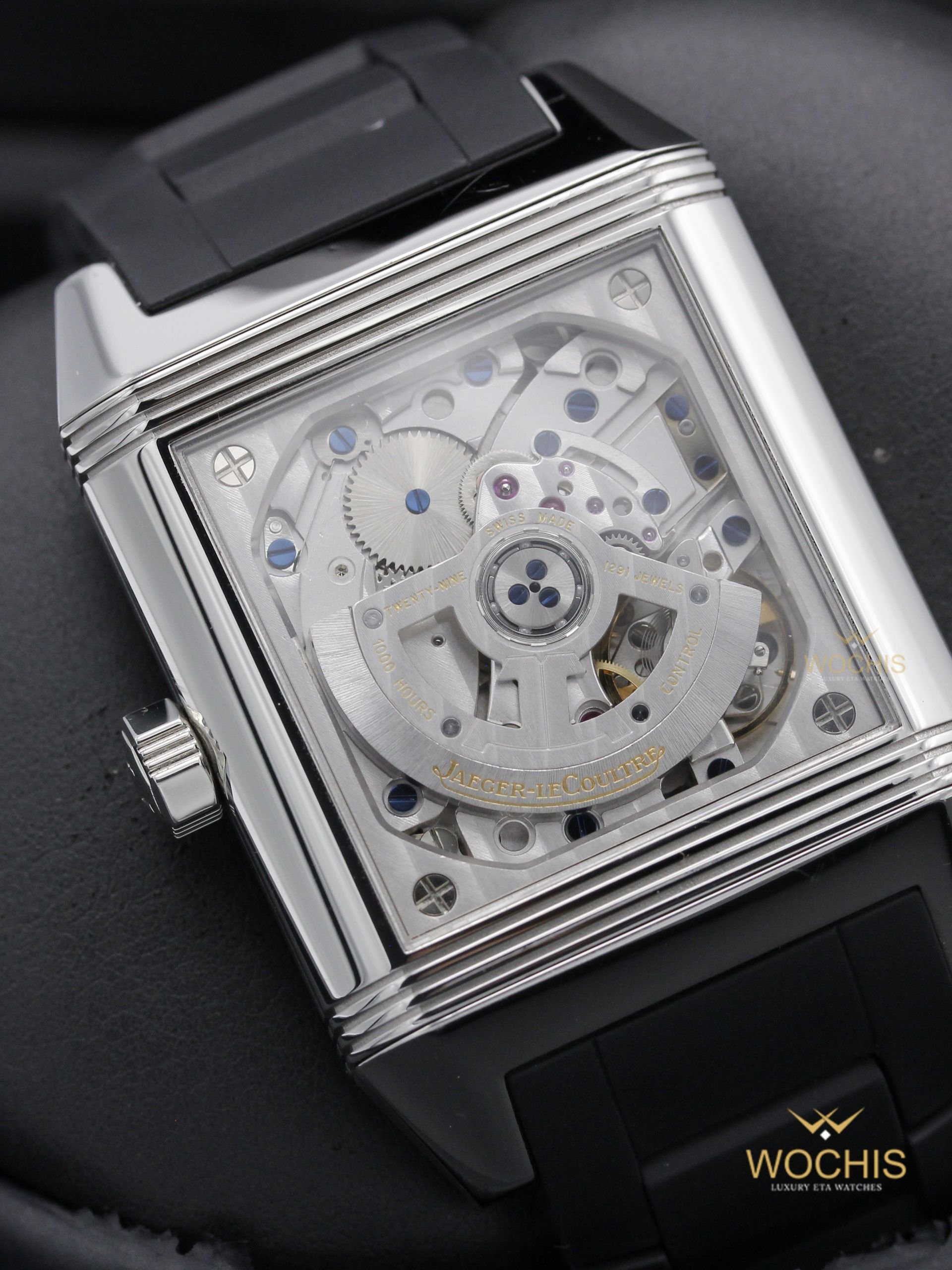 Jaeger Le Coultre Reverso Squadra Home Time 230.8.77-6017 (Stainless Steel - 41 - White)
