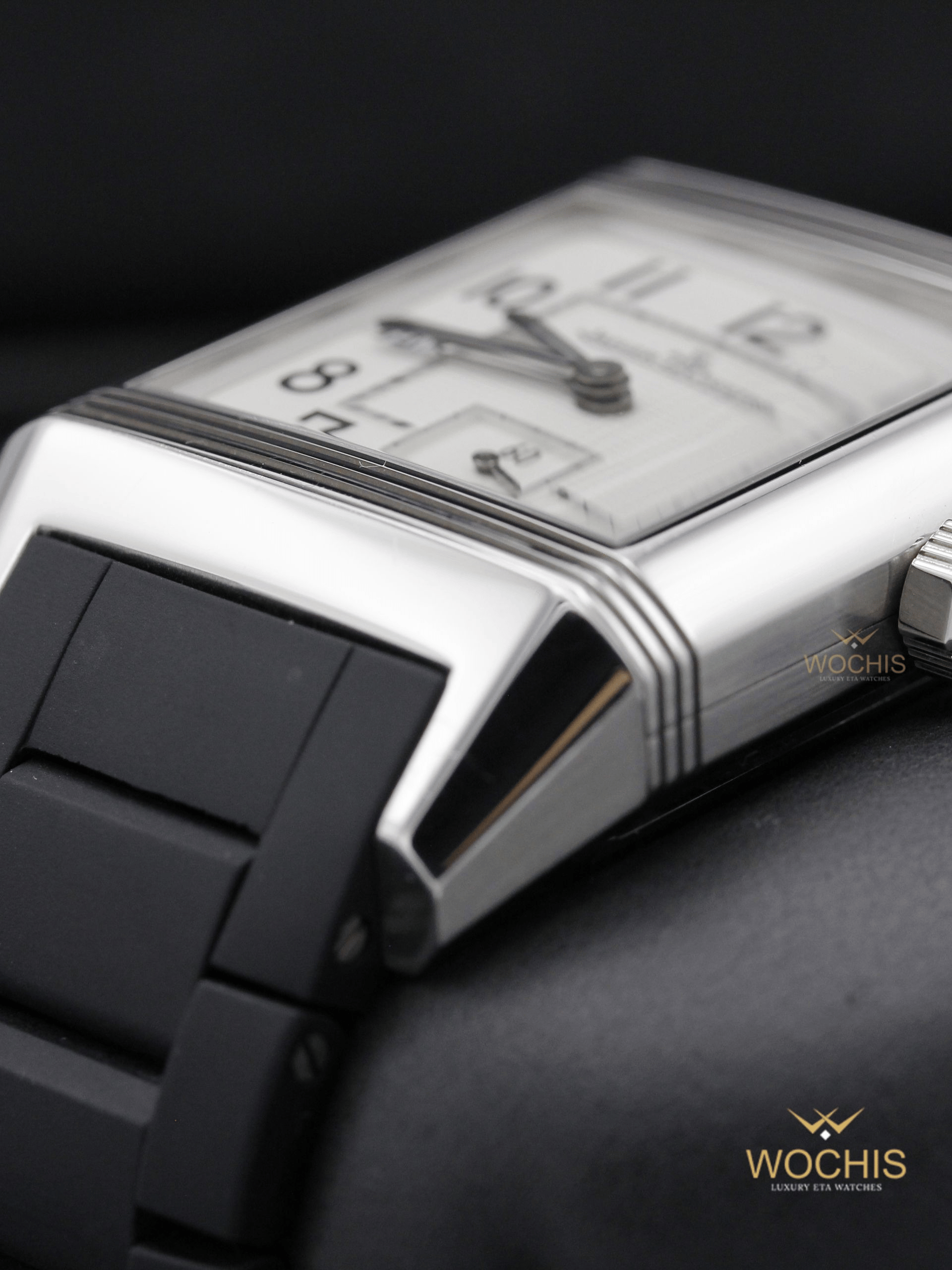 Jaeger Le Coultre Reverso Squadra Home Time 230.8.77-6017 (Stainless Steel - 41 - White)