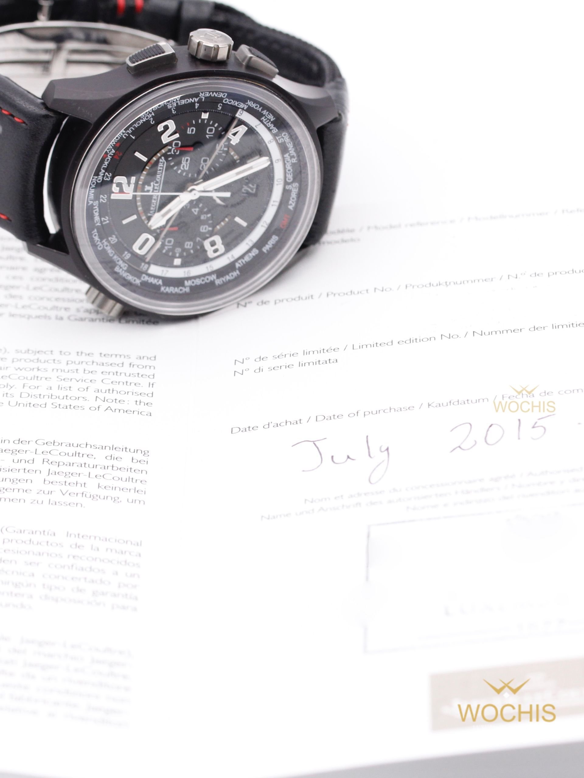 Jaeger LeCoultre AMVOX 5 Worldtime Chronograph -Aston Martin Edition- Q193A470-9140 (Ceramic - Titanium - 44 - Black)