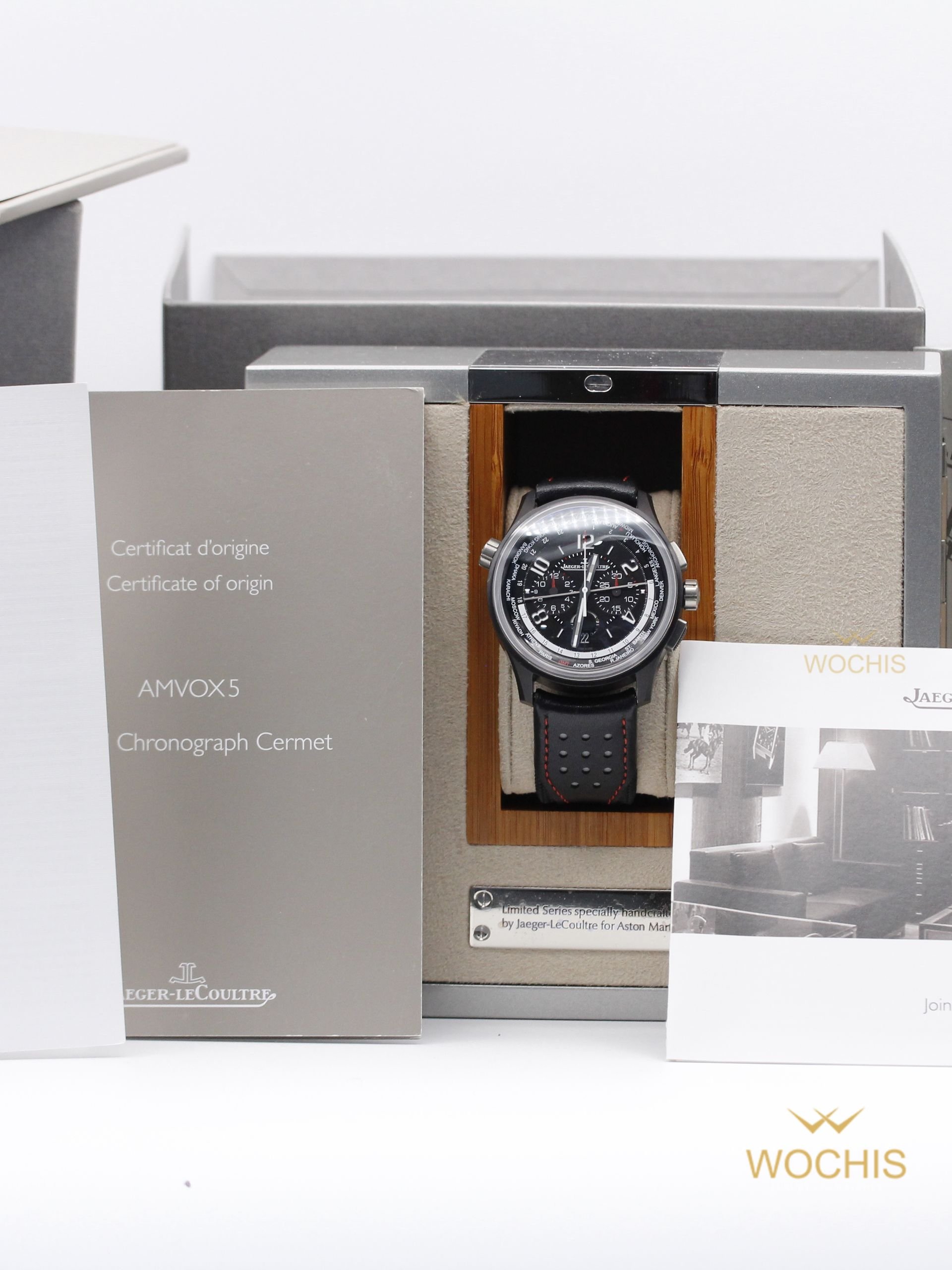 Jaeger LeCoultre AMVOX 5 Worldtime Chronograph -Aston Martin Edition- Q193A470-9140 (Ceramic - Titanium - 44 - Black)