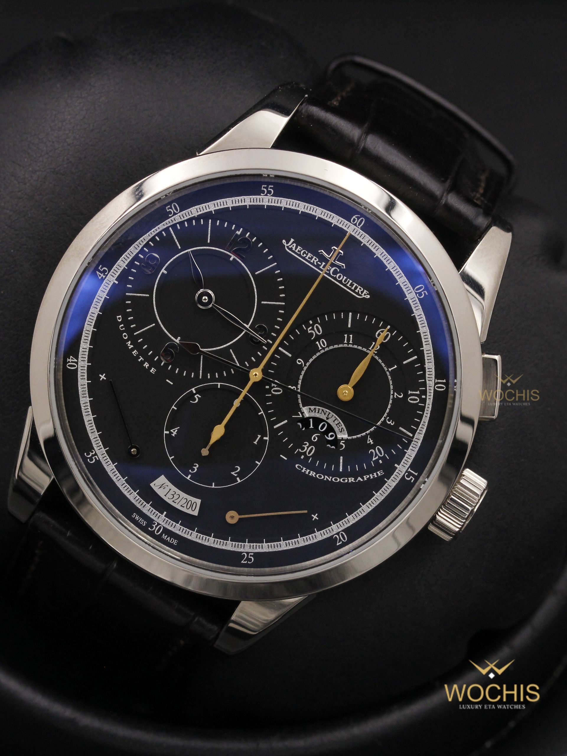 Jaeger Lecoultre Duometre A Chronographe Q6013470-4816 (White Gold - 42 - Black)