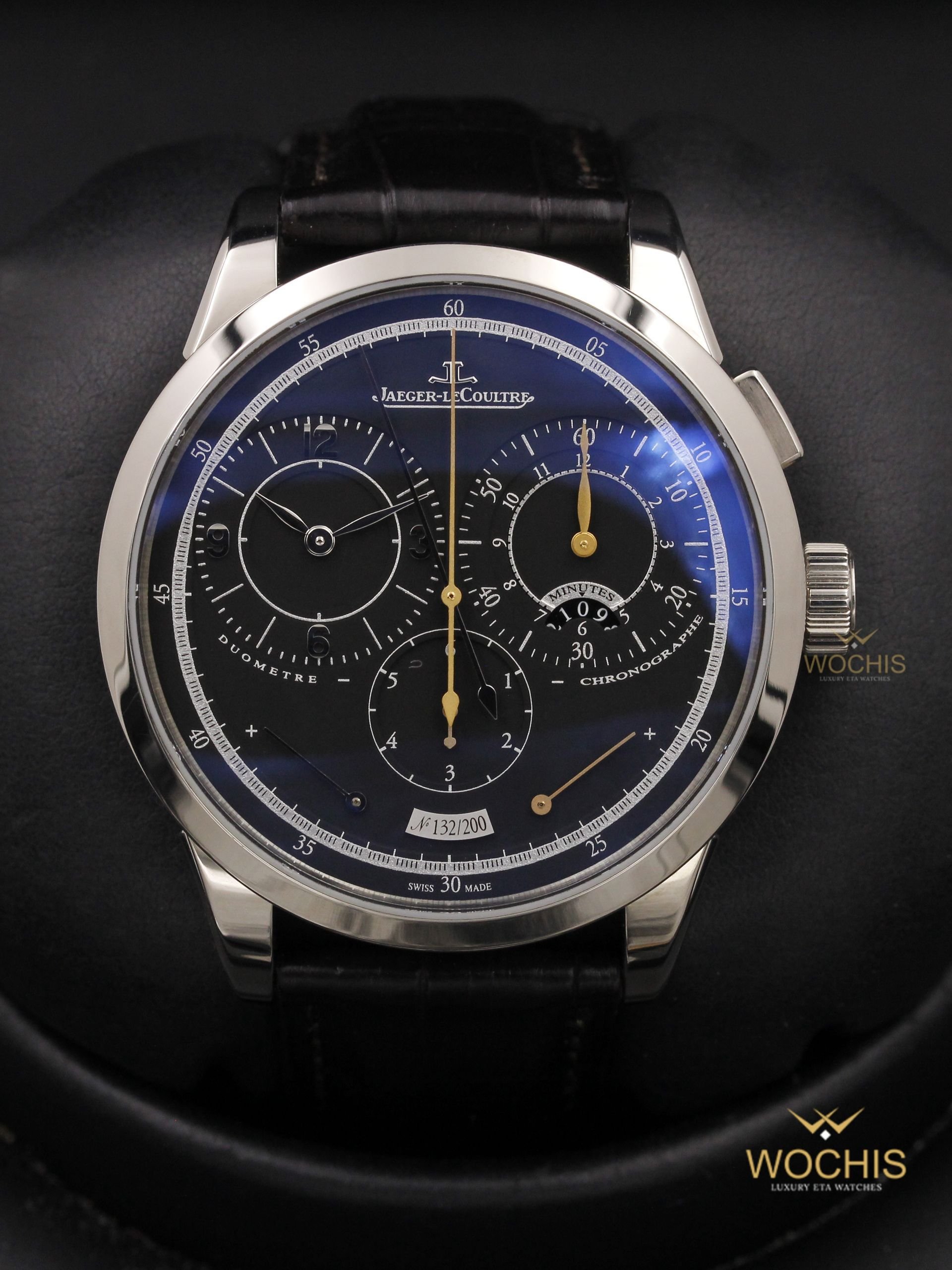 Jaeger Lecoultre Duometre A Chronographe Q6013470-4816 (White Gold - 42 - Black)