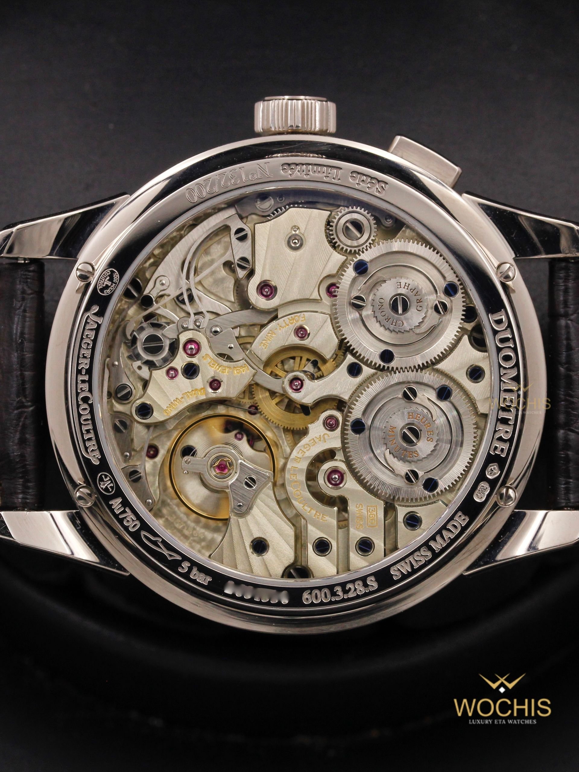 Jaeger Lecoultre Duometre A Chronographe Q6013470-4816 (White Gold - 42 - Black)