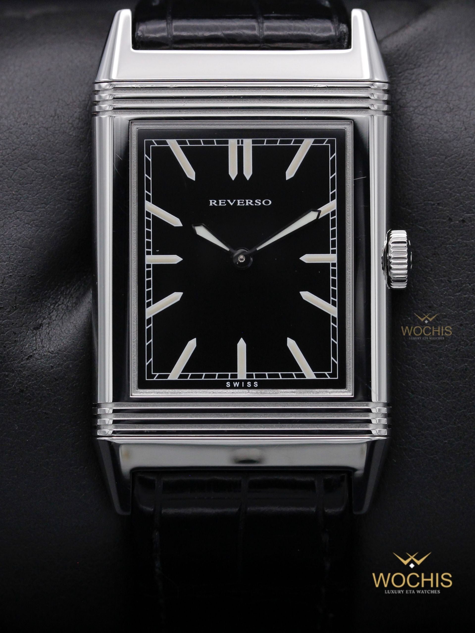 Jaeger Lecoultre Grande Reverso Ultra Thin Tribute To 1931 Q2788570-6261 (Stainless Steel - 46 - Black)