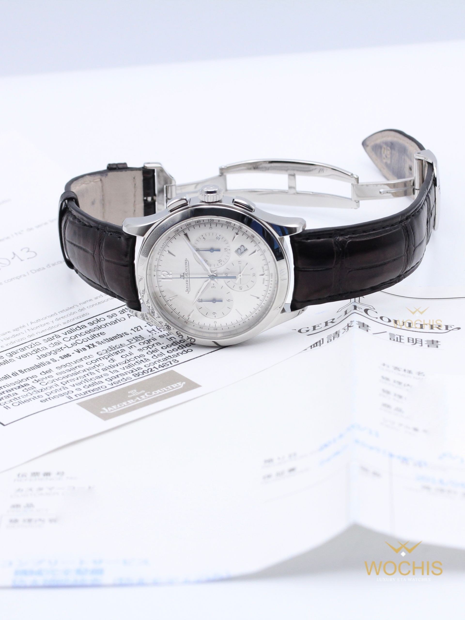 Jaeger Lecoultre Master Chronograph Q1538420-8305 (Stainless Steel - 40 - Silver)