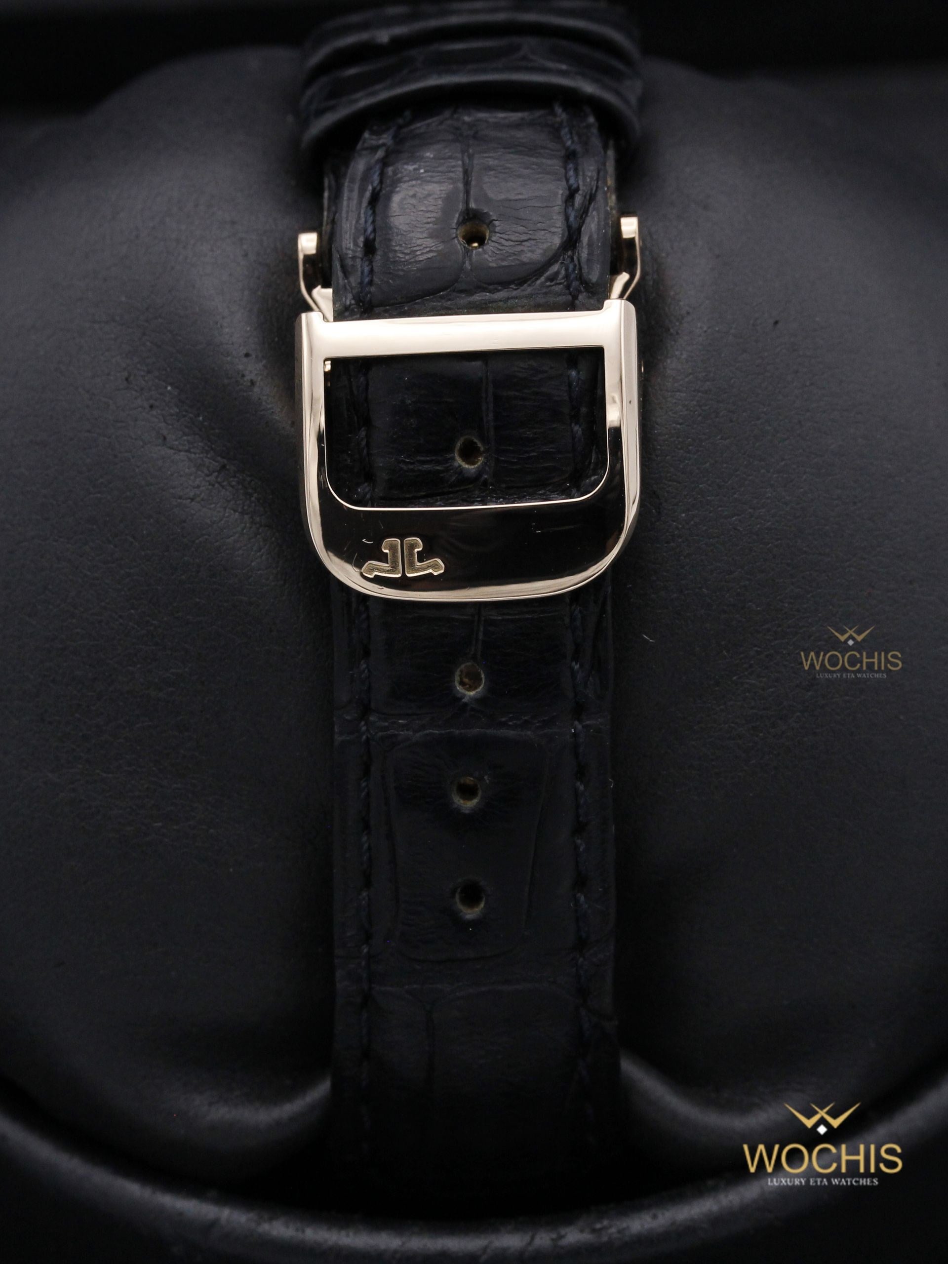 Jaeger Lecoultre Master Geographic World Time 142.2.92-5349 (Rose Gold - 38 - Silver)