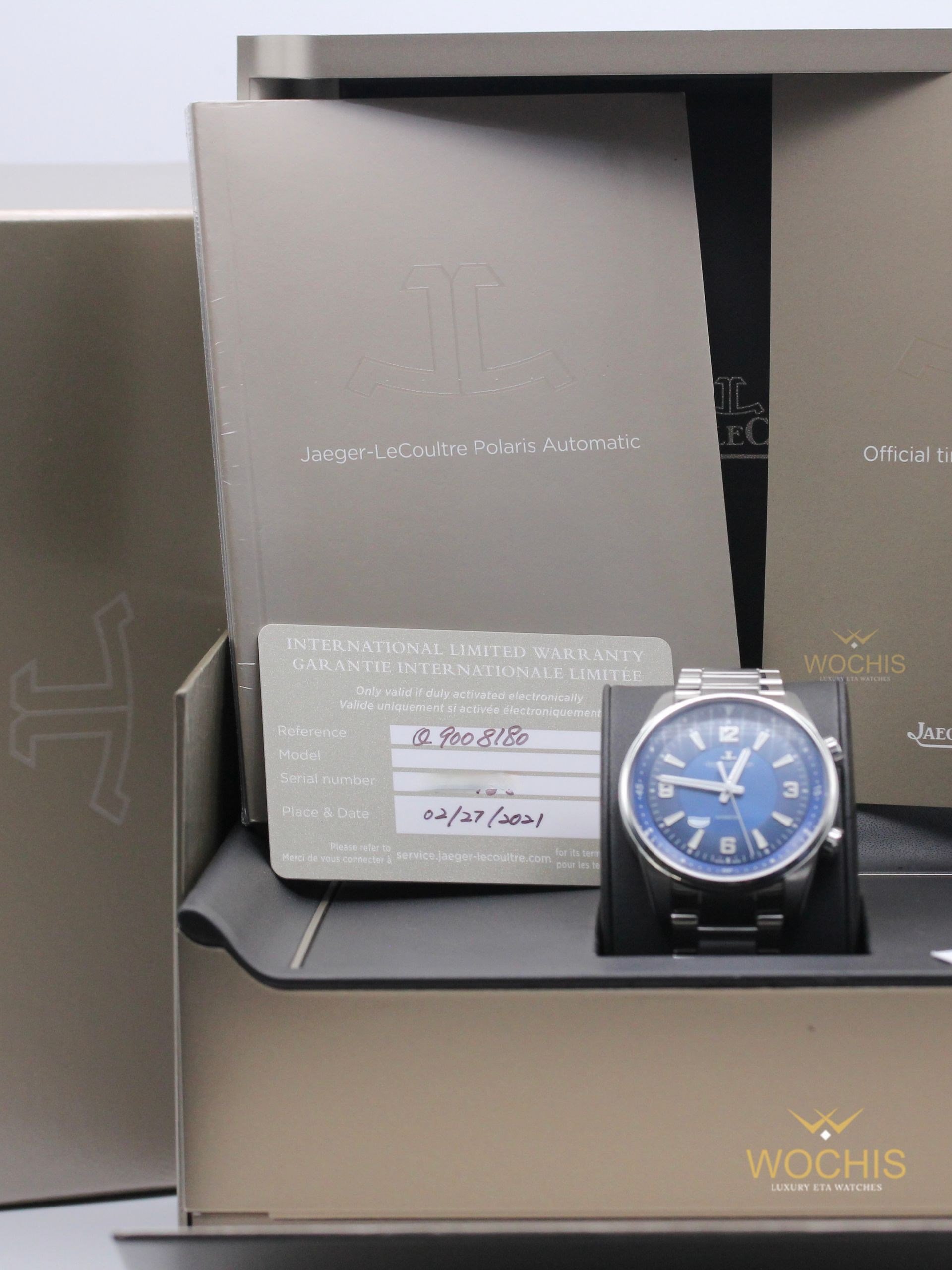Jaeger LeCoultre Polaris Q9008180-7923 (Stainels Stee - 41 - Blue)