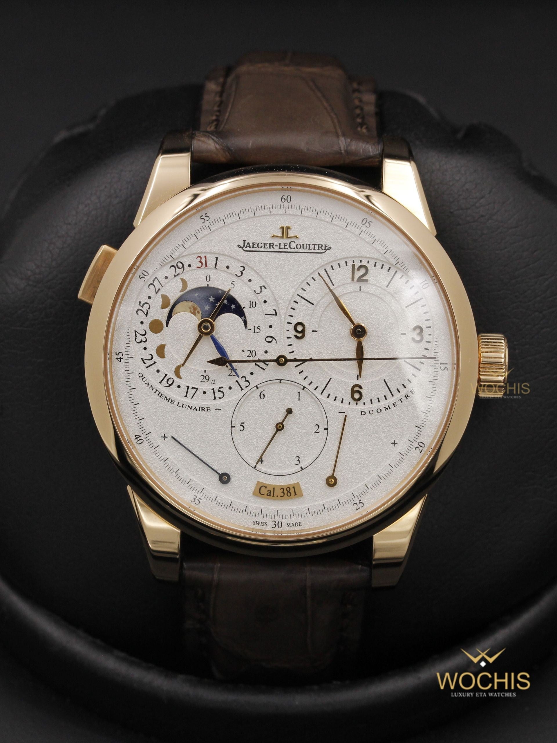 Jaeger Lecoultre Quantieme Lunaire Duometre Q6042521-2611 (Rose Gold - 40)