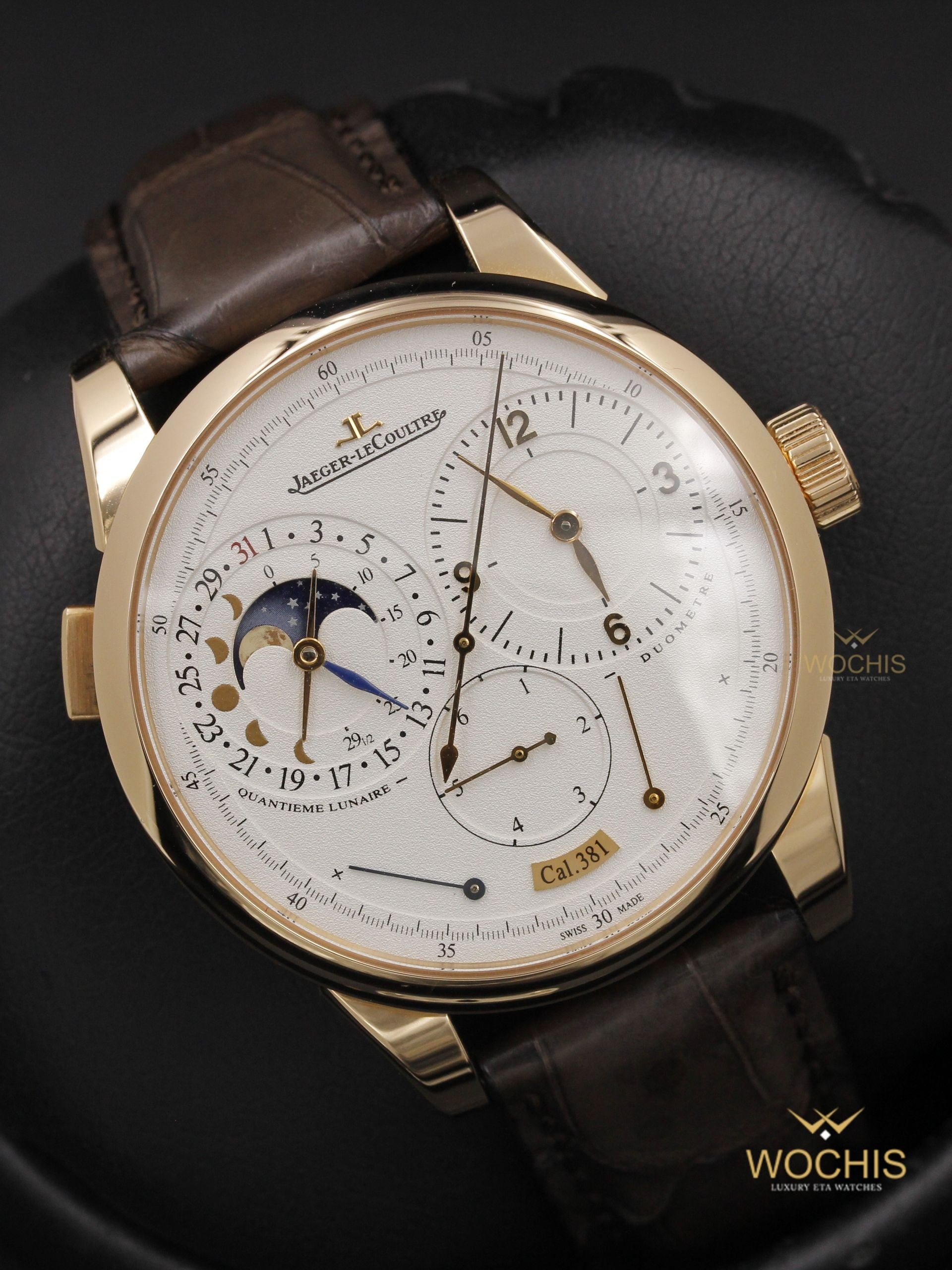 Jaeger Lecoultre Quantieme Lunaire Duometre Q6042521-2611 (Rose Gold - 40)