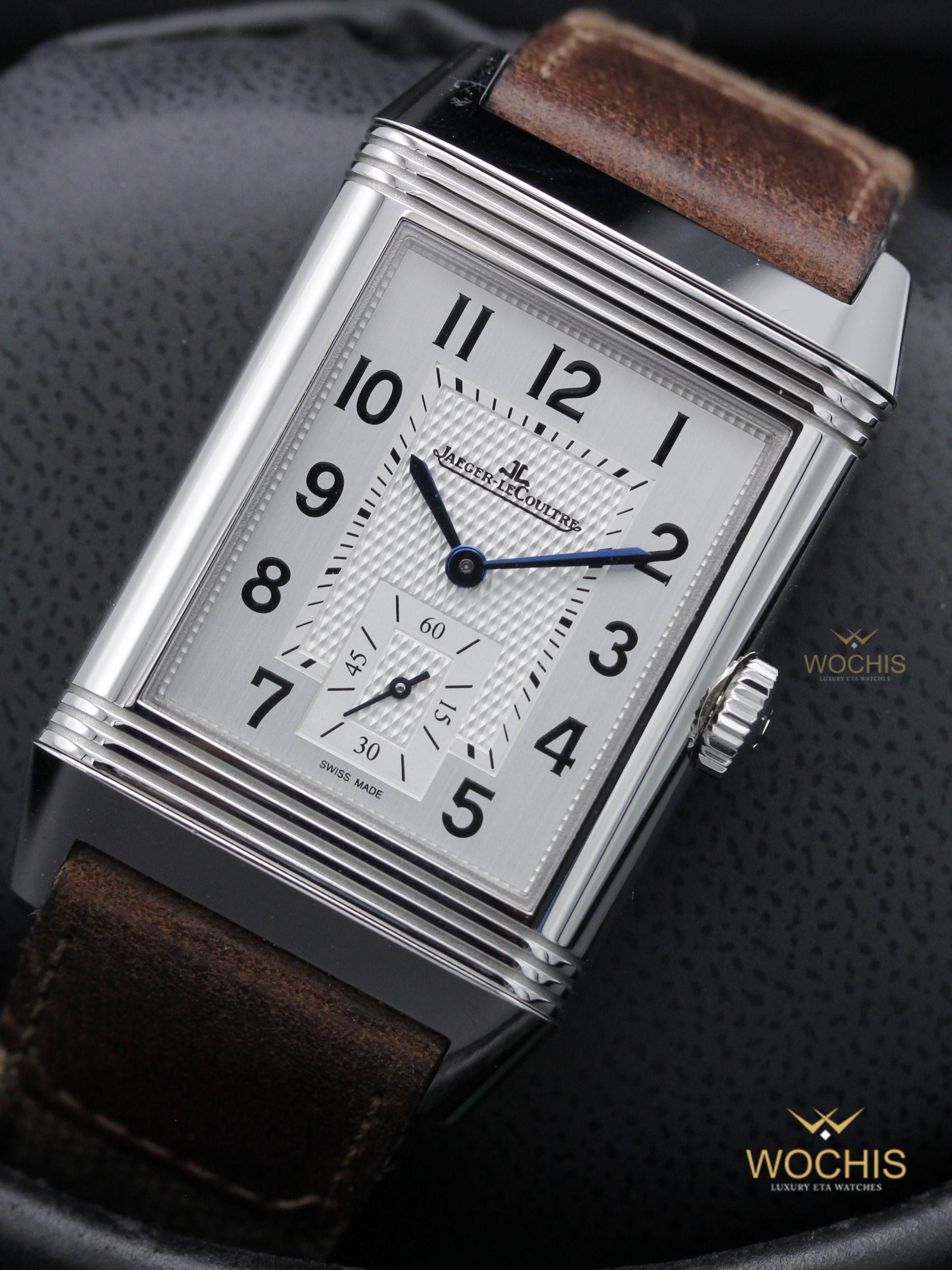 Jaeger-LeCoultre Reverso Classic Duoface Q3848420 or 215.8.D4-8424 (Stainless Steel - 47 - Silver - Black)