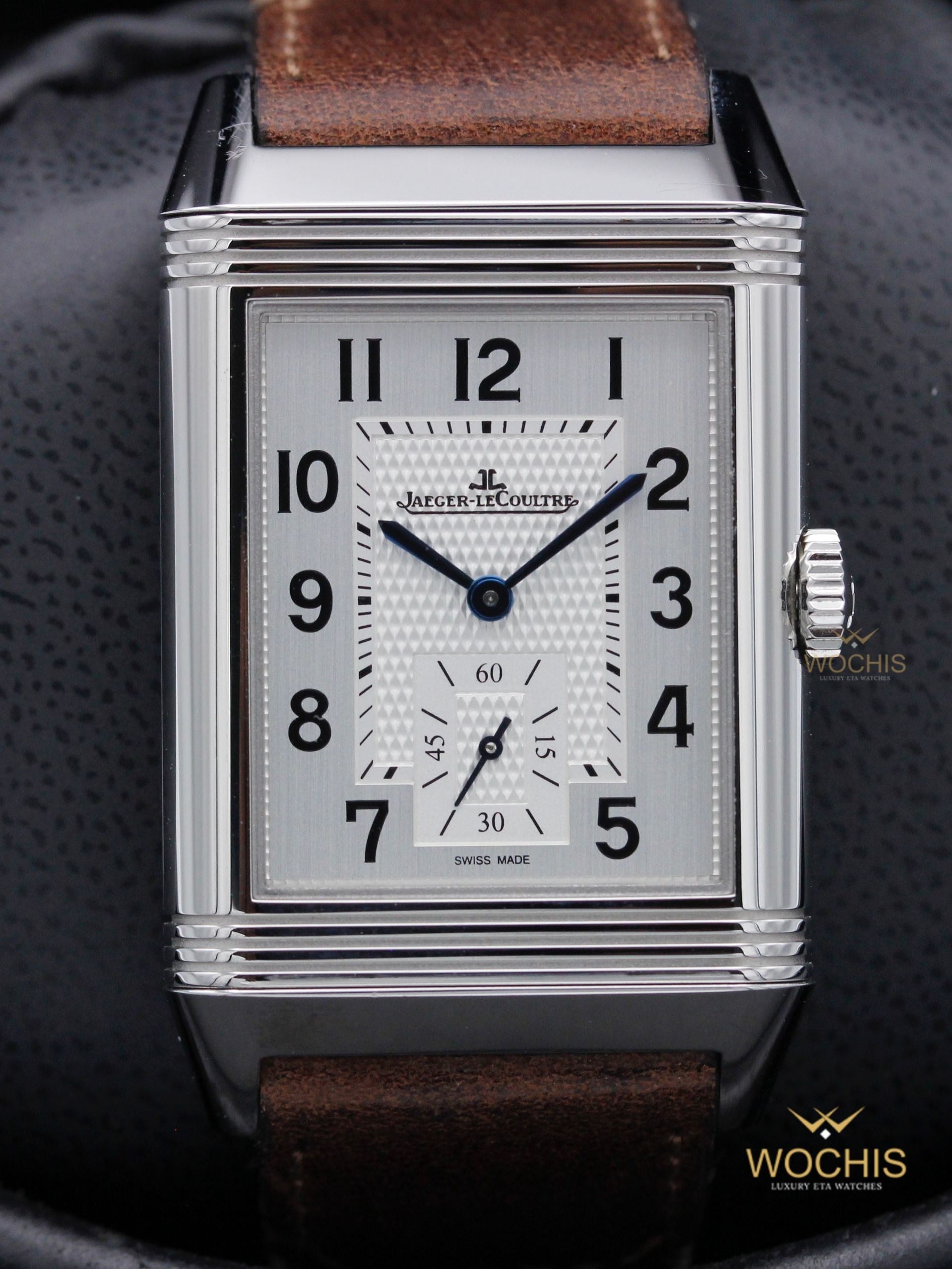 Jaeger-LeCoultre Reverso Classic Duoface Q3848420 or 215.8.D4-8424 (Stainless Steel - 47 - Silver - Black)