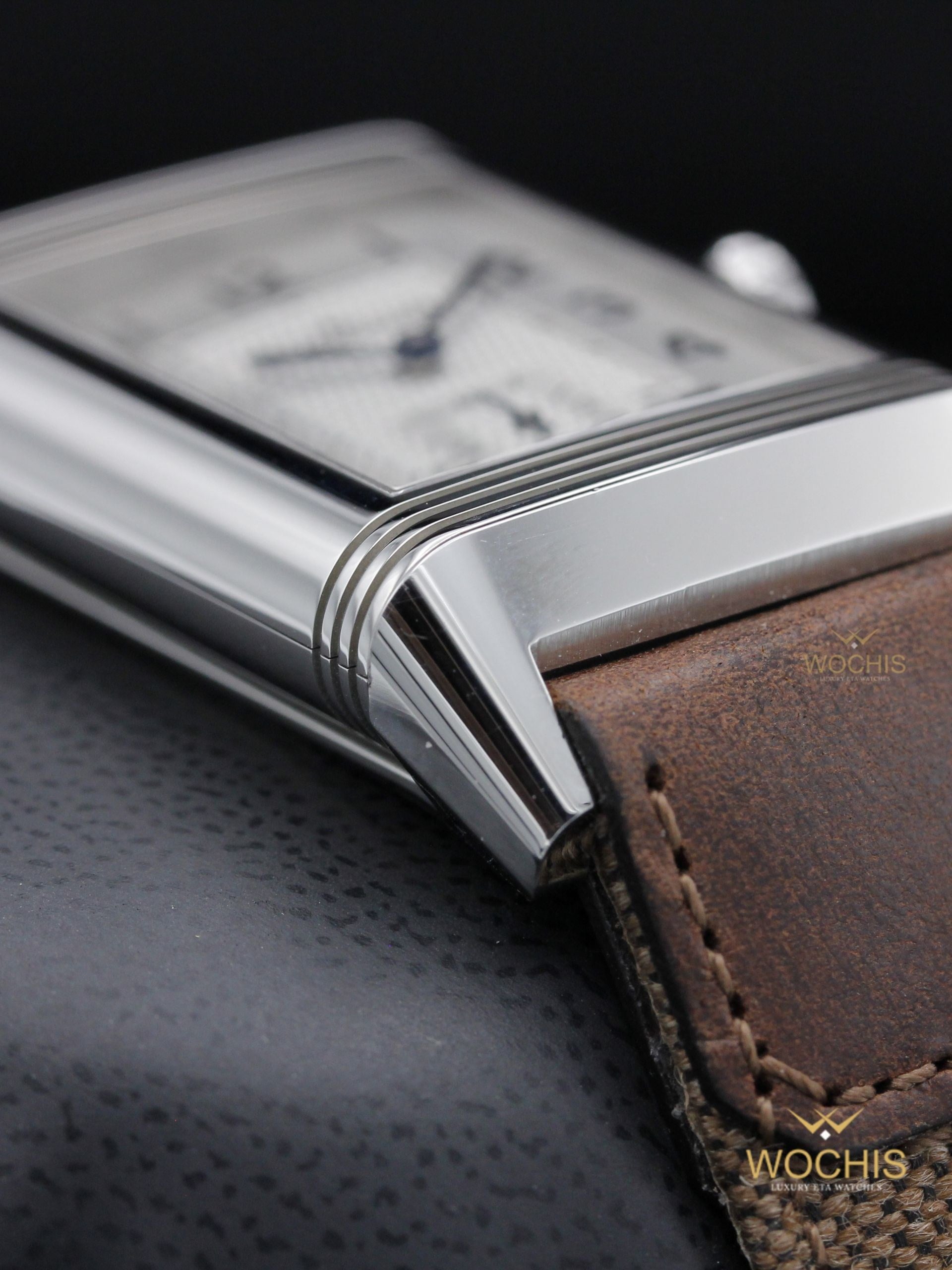 Jaeger-LeCoultre Reverso Classic Duoface Q3848420 or 215.8.D4-8424 (Stainless Steel - 47 - Silver - Black)