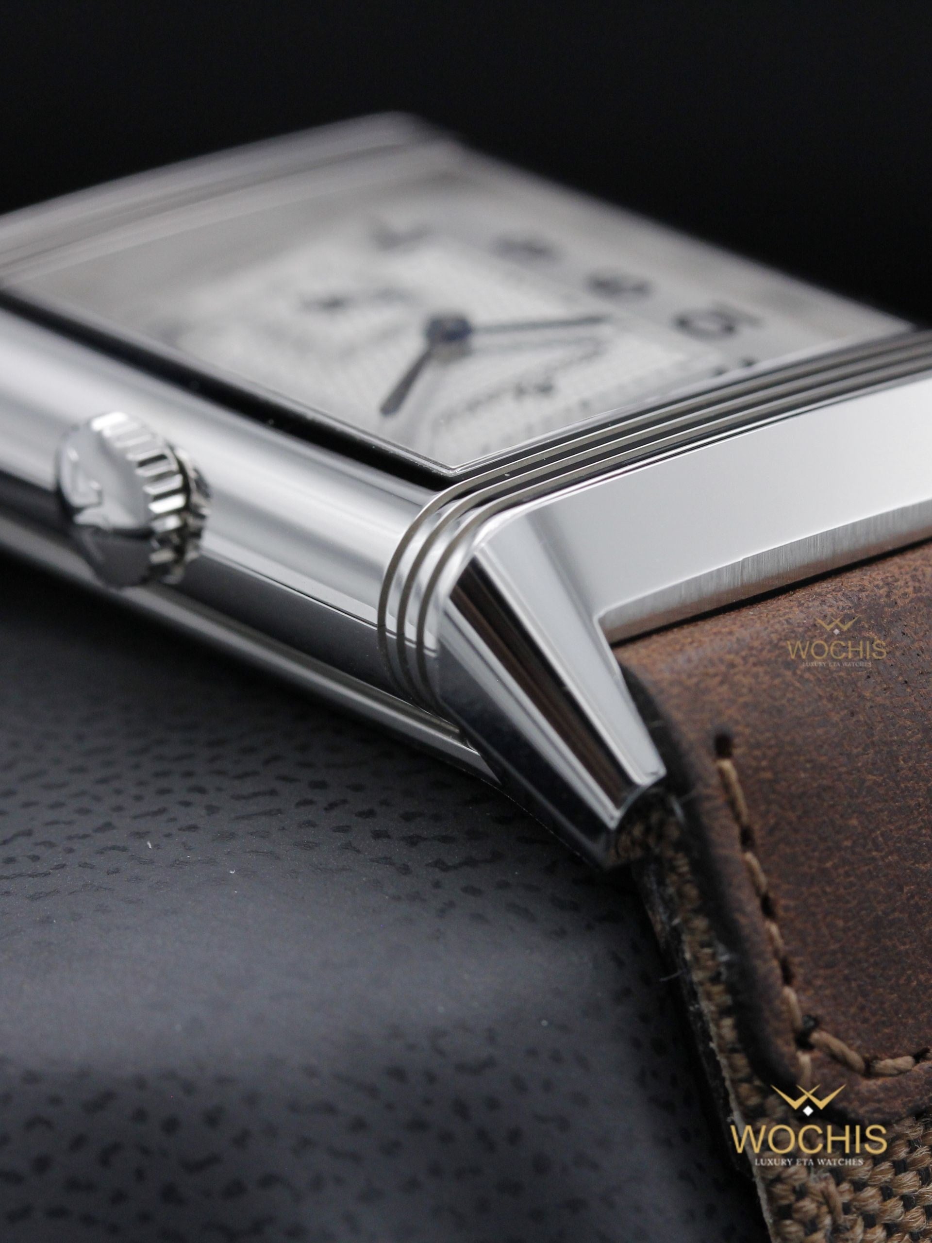 Jaeger-LeCoultre Reverso Classic Duoface Q3848420 or 215.8.D4-8424 (Stainless Steel - 47 - Silver - Black)