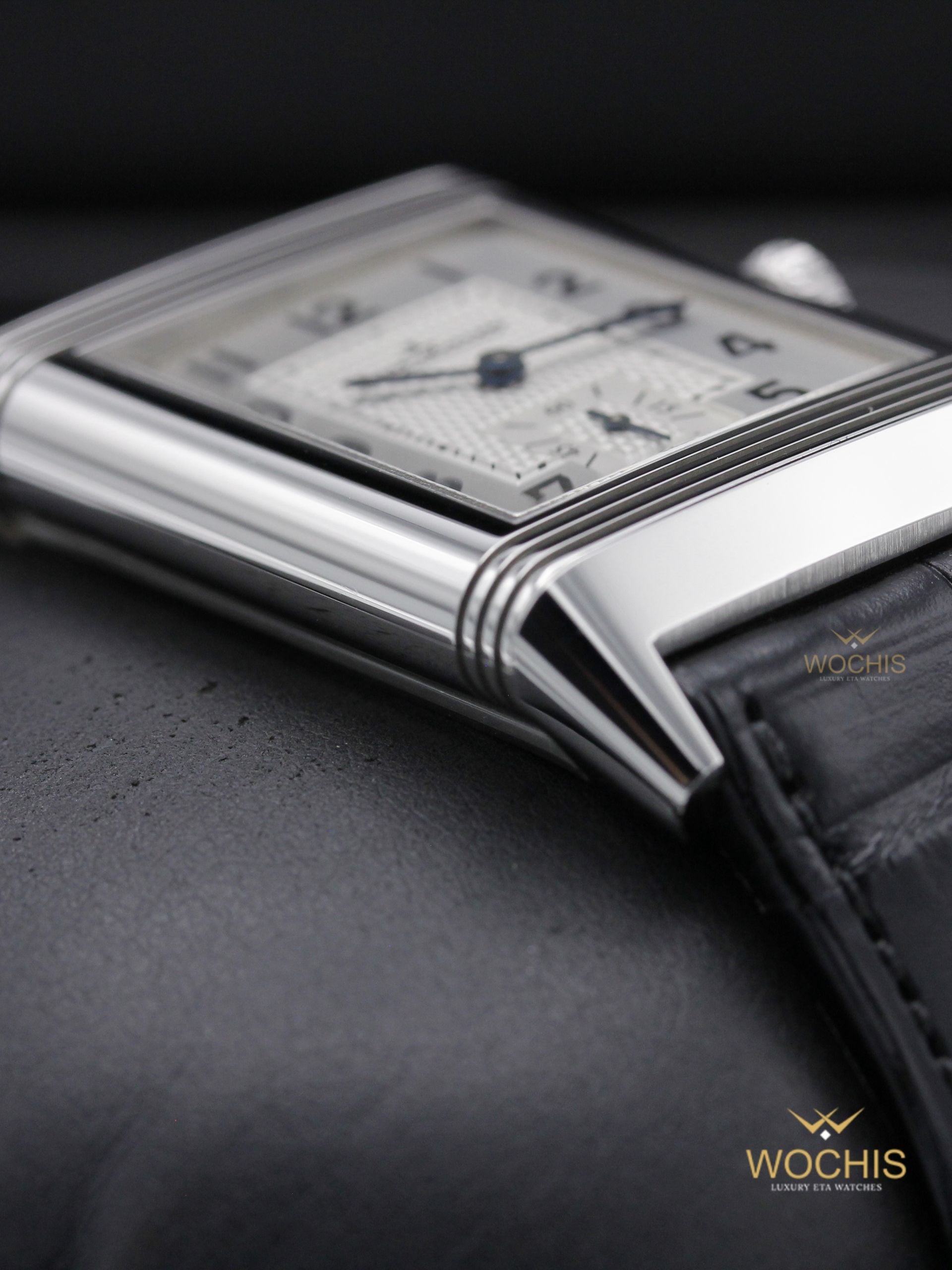 Jaeger Lecoultre Reverso Classic Sub Seconds Q3858520-5727 (Stainless Steel - 45 - Silver)