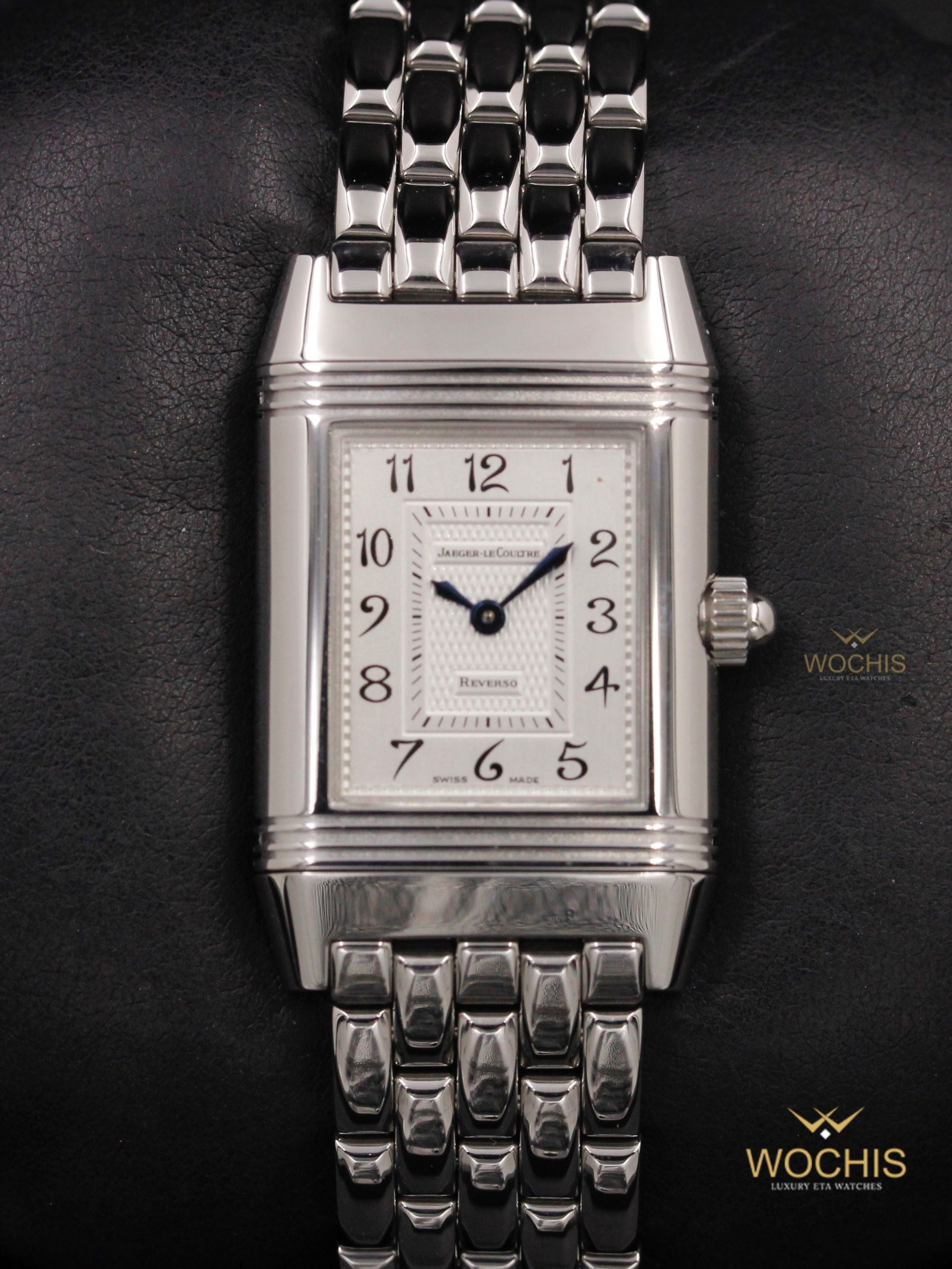 Jaeger Lecoultre Reverso Duetto 266.8.44-4800 (Stainless Steel W. Diamonds - 20 - Silver)