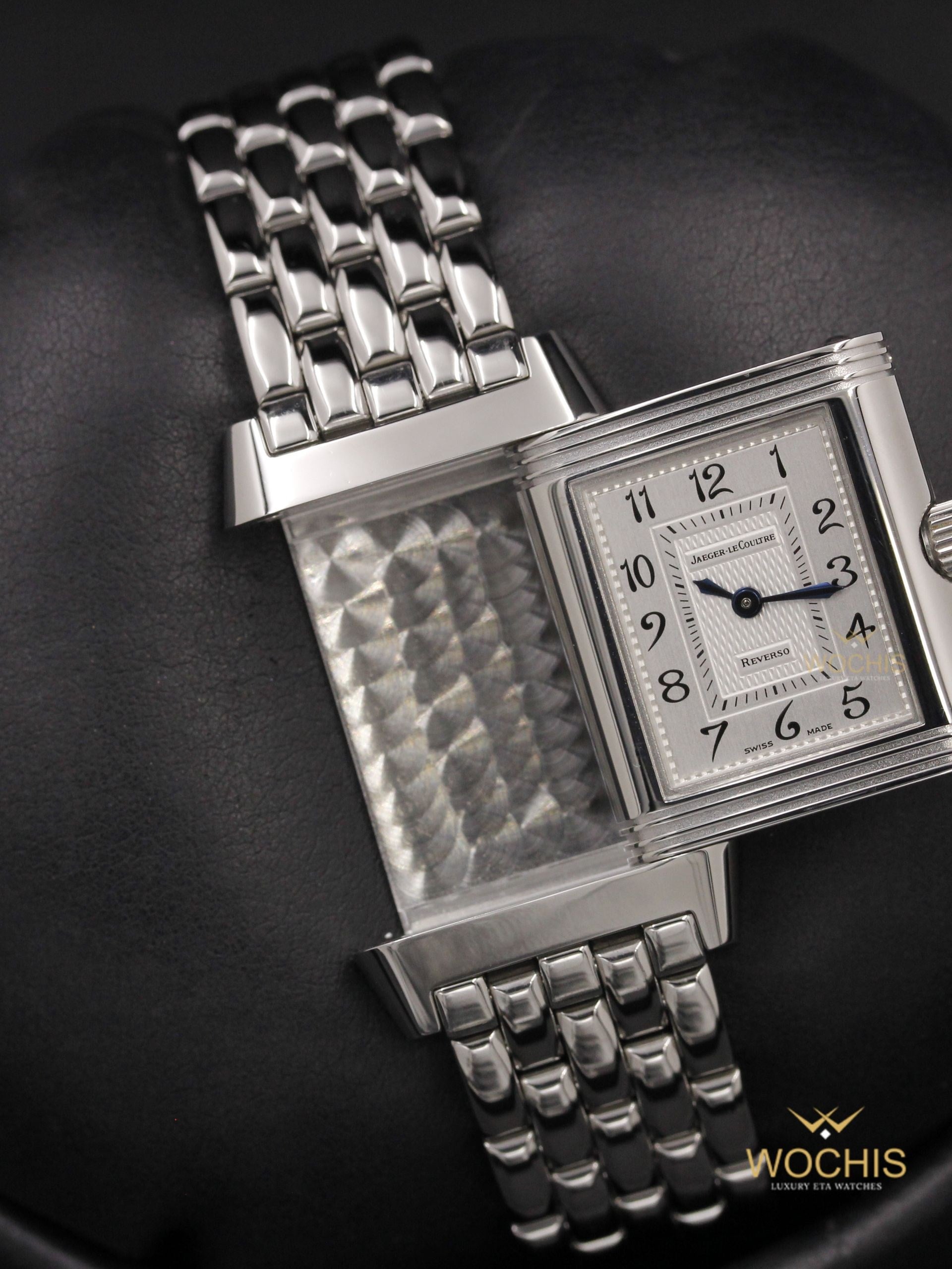 Jaeger Lecoultre Reverso Duetto 266.8.44-4800 (Stainless Steel W. Diamonds - 20 - Silver)