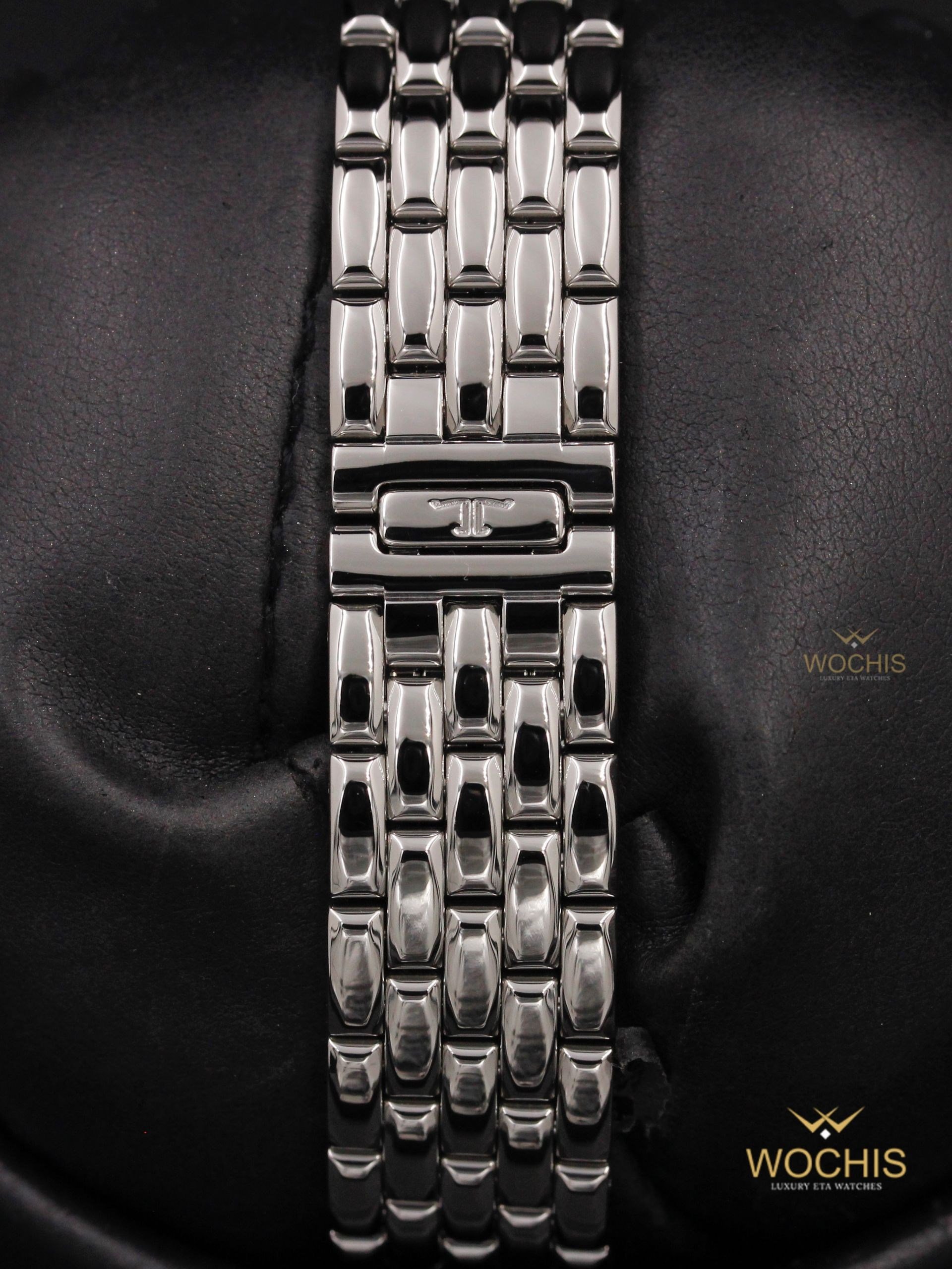 Jaeger Lecoultre Reverso Duetto 266.8.44-4800 (Stainless Steel W. Diamonds - 20 - Silver)