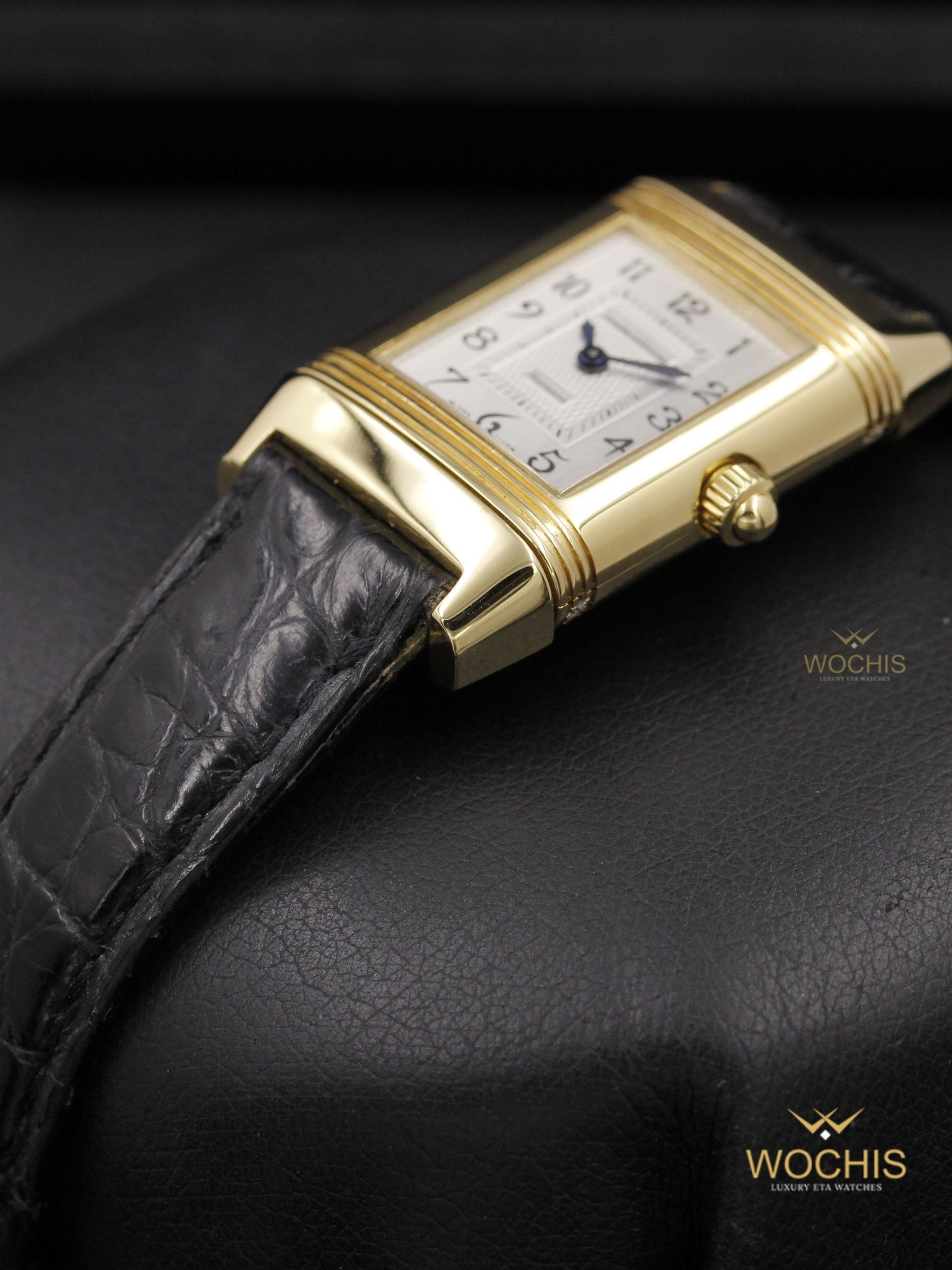 Jaeger Lecoultre Reverso Duetto Q2661410-2749 (Yellow Gold - 30 - White Mother of Pearl - Silver)