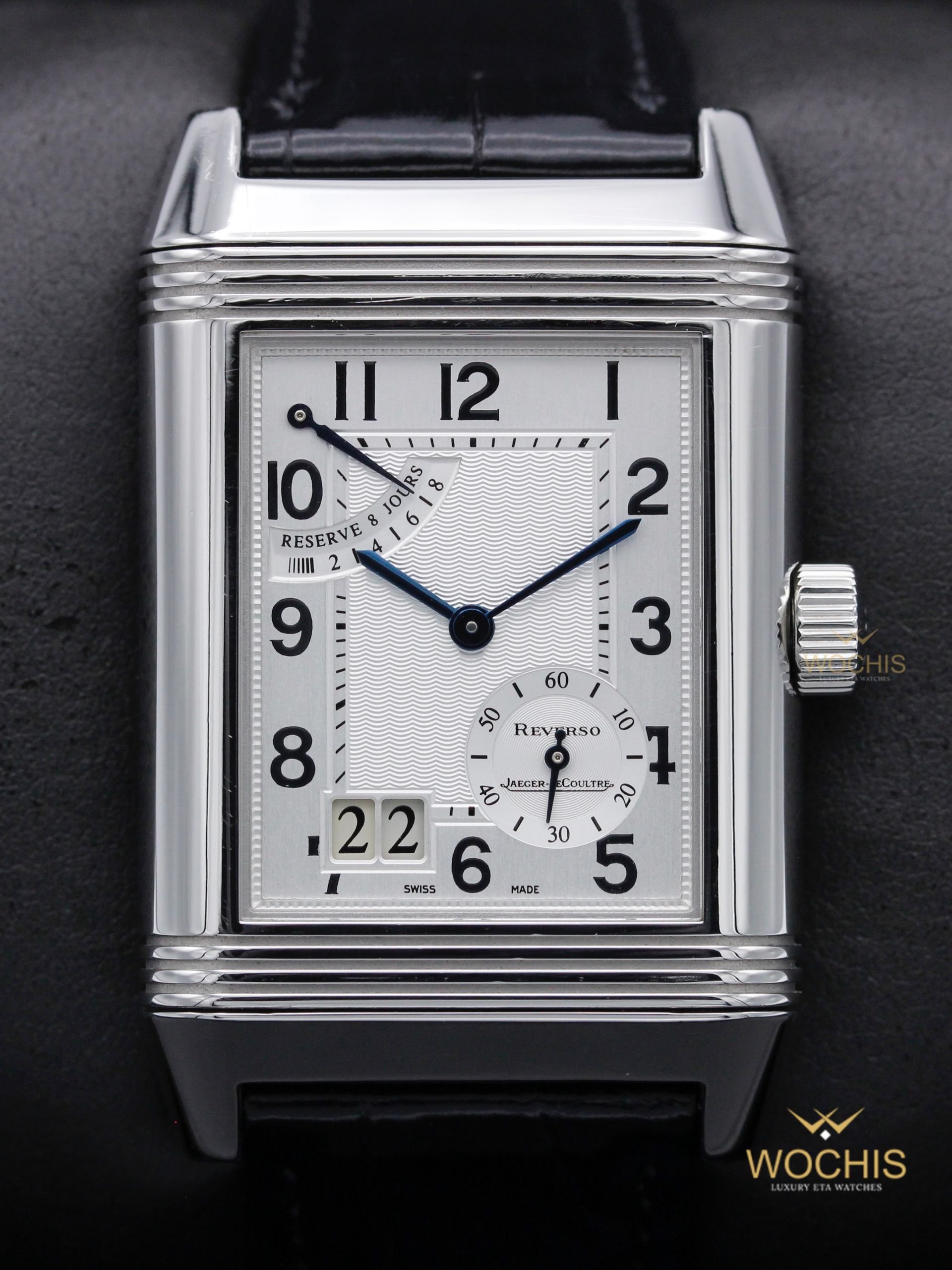 Jaeger LeCoultre Reverso Grand Date 240.8.15 or Q240815-7377 (Stainless Steel - 29 - Silver)