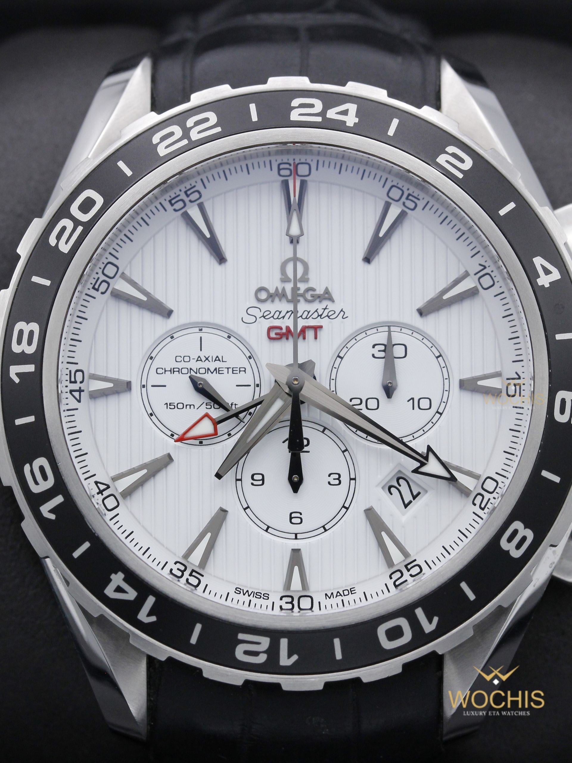 Omega Aqua Terra Chronograph GMT 231.13.44.52.04.001-7314 (Stainless Steel - 43 - White)