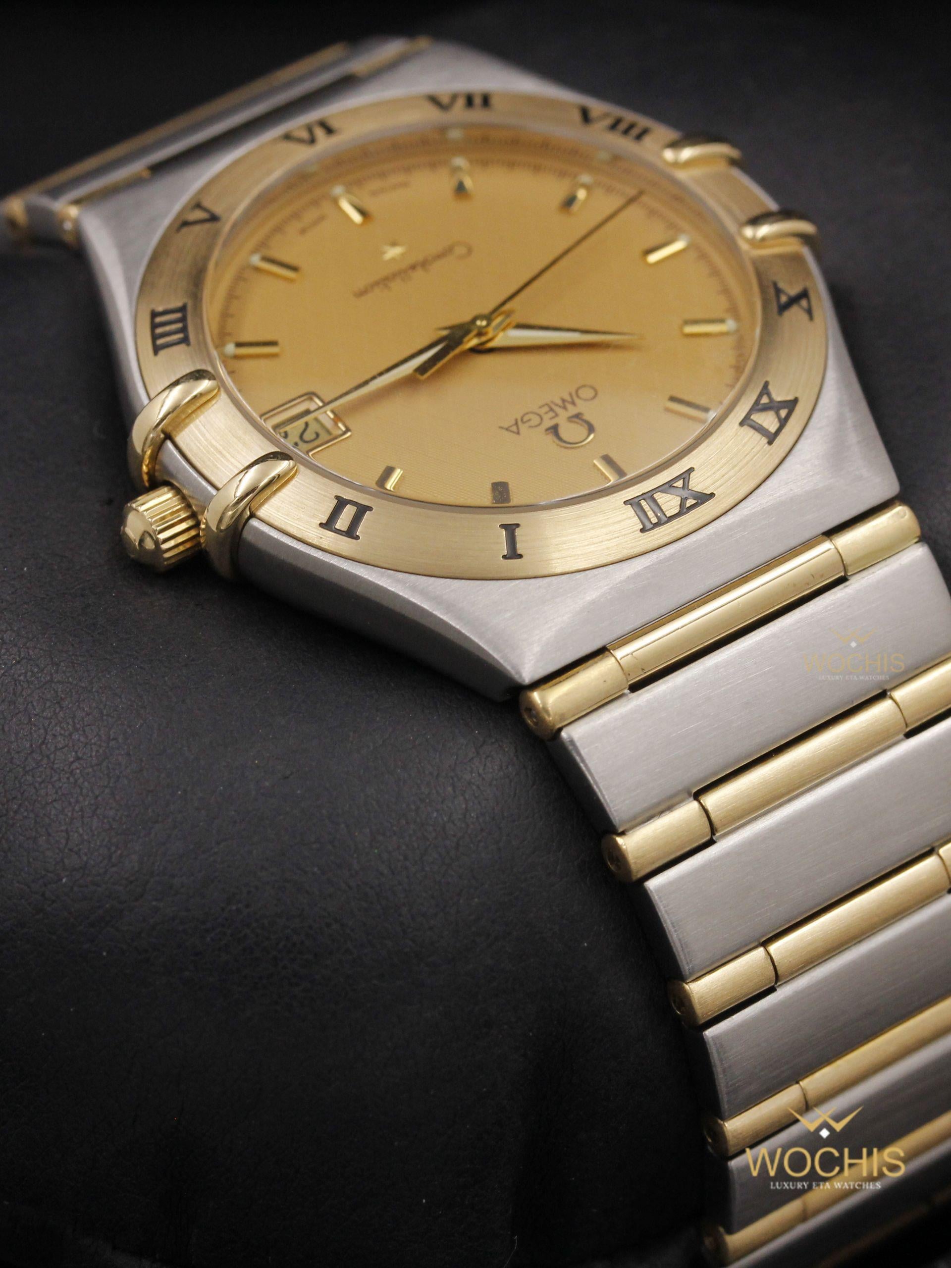 Omega Constellation 396.1201-6161 (Stainless Steel - Yellow Gold - 33 - Champagne)