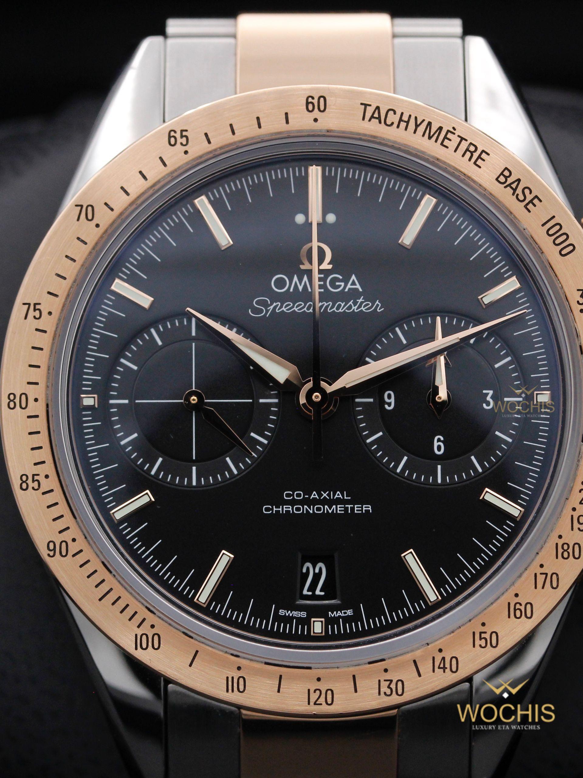 Omega Speedmaster 57 331.20.42.51.01.002-8648 (Stainless Steel - Rose Gold - 40.5 - Black)