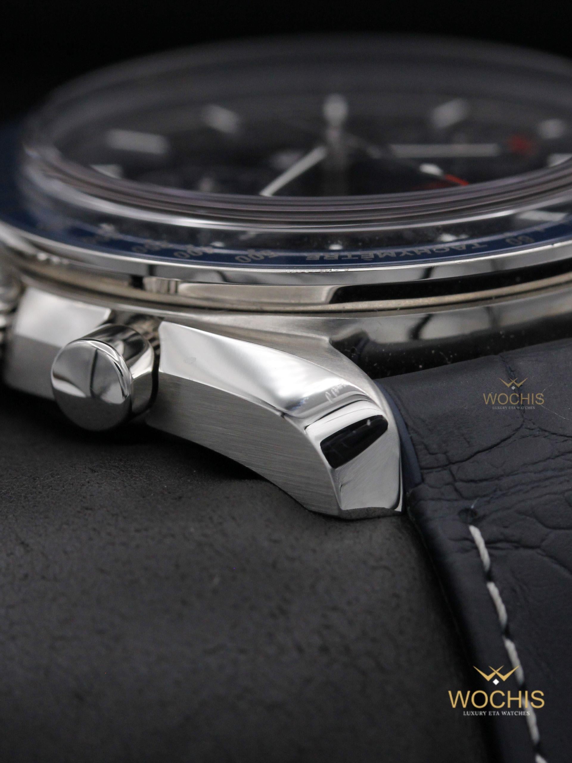 Omega Speedmaster Moonphase 304.33.44.52.03.001-8733 (Stainless Steel - 44 - Blue)