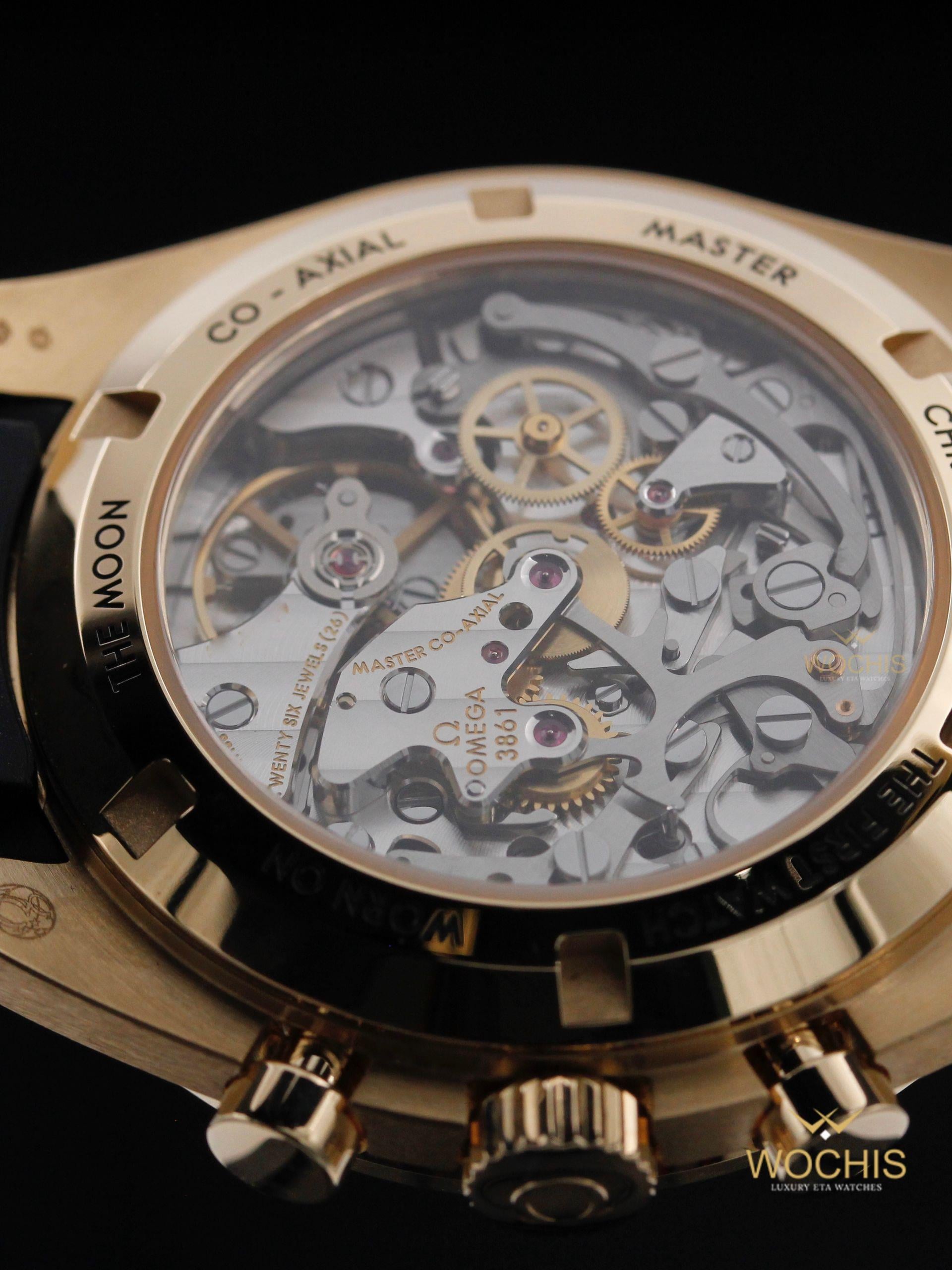 Omega Speedmaster Professional Moonwatch 310.62.42.50.99.001-8746 (Moonshine Yellow Gold - 42 - Champagne w. Black Subdials)